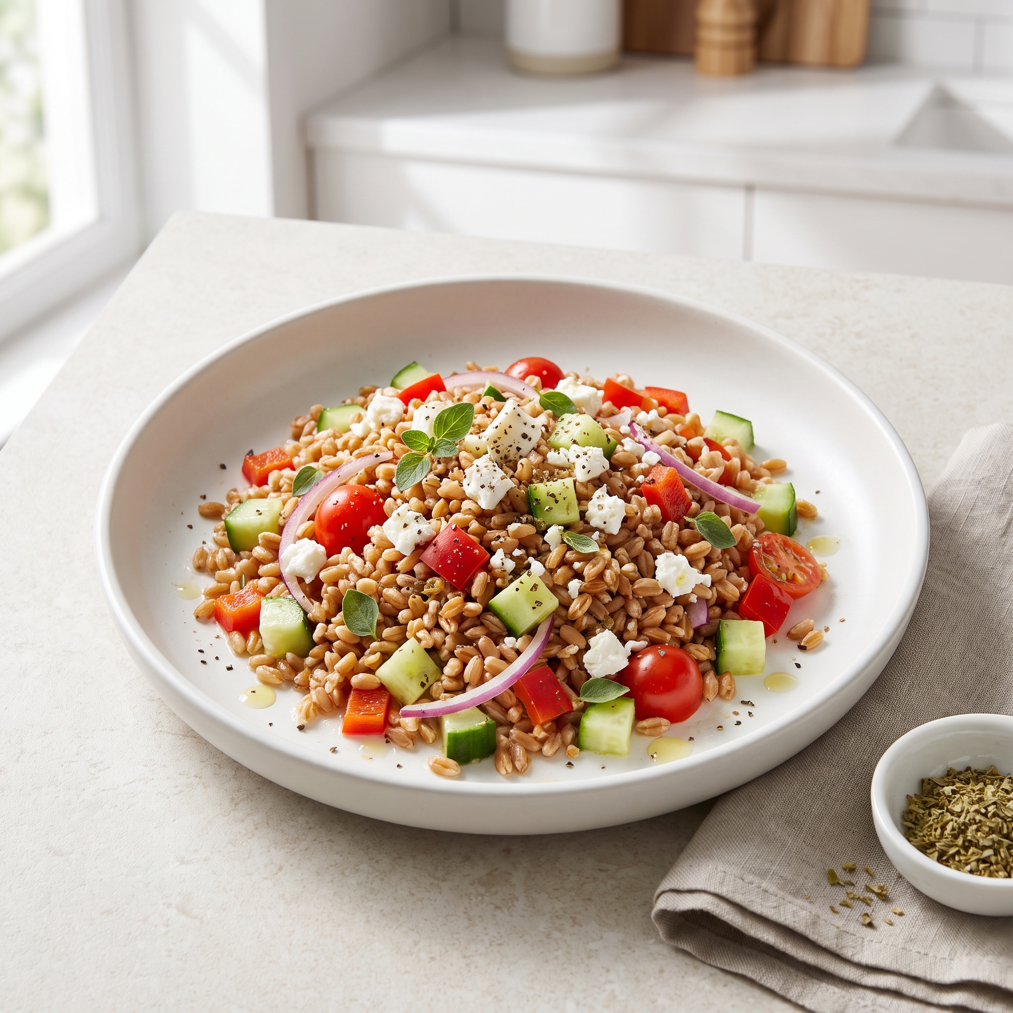Greek Farro Salad