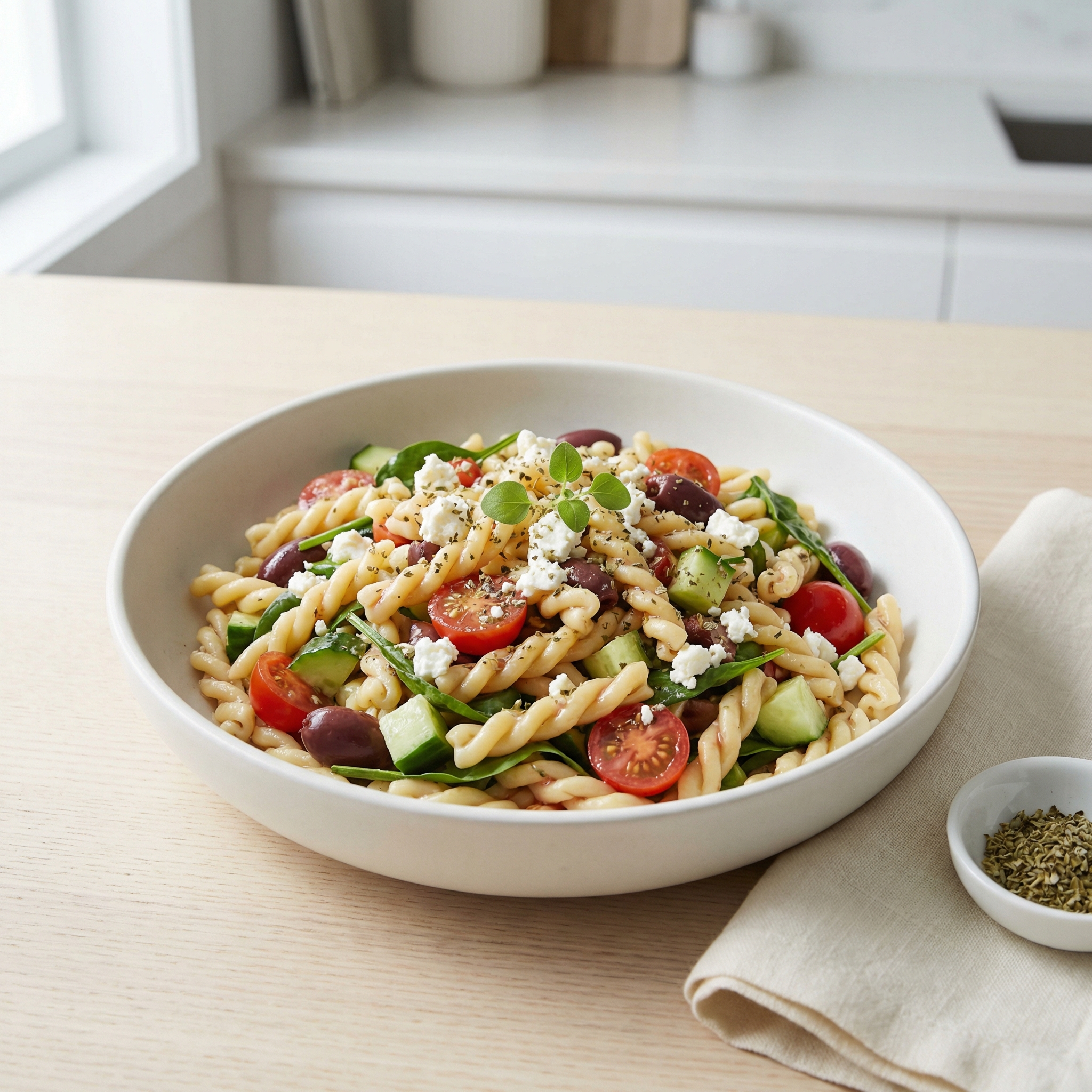 Mediterranean Gemelli Pasta Salad