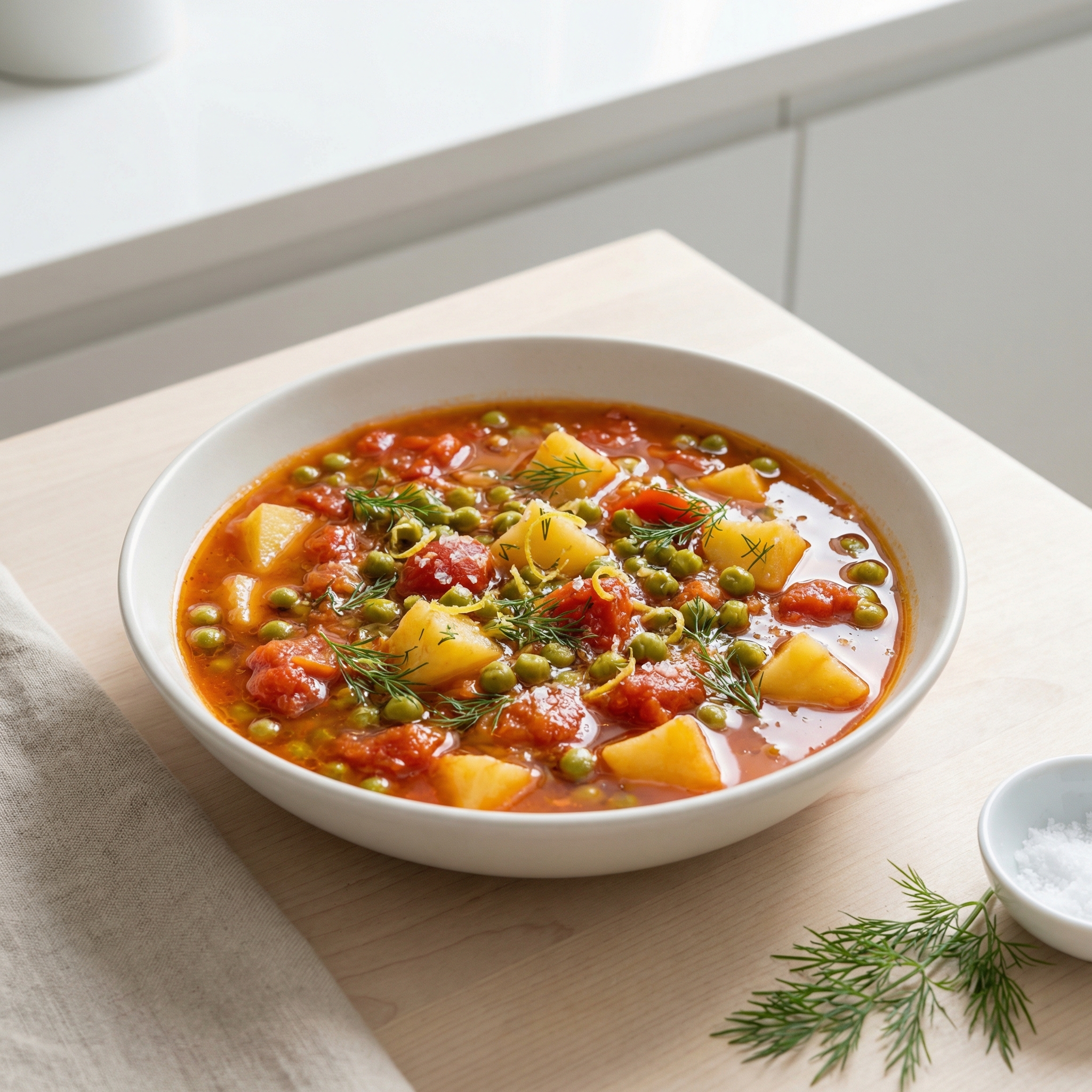 Arakas Latheros (Greek Peas with Tomato and Dill)