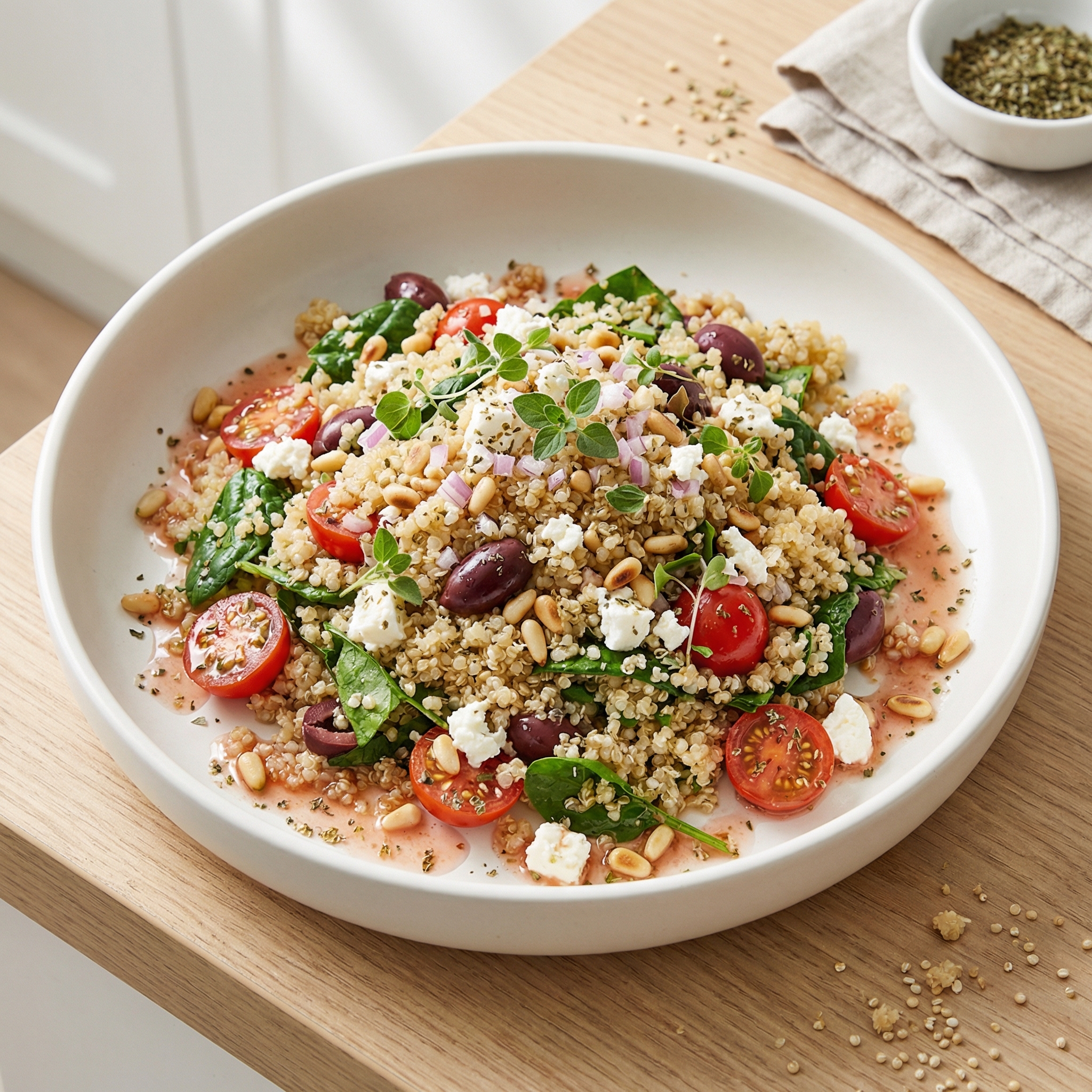 Mediterranean Quinoa Salad with Feta and Olives