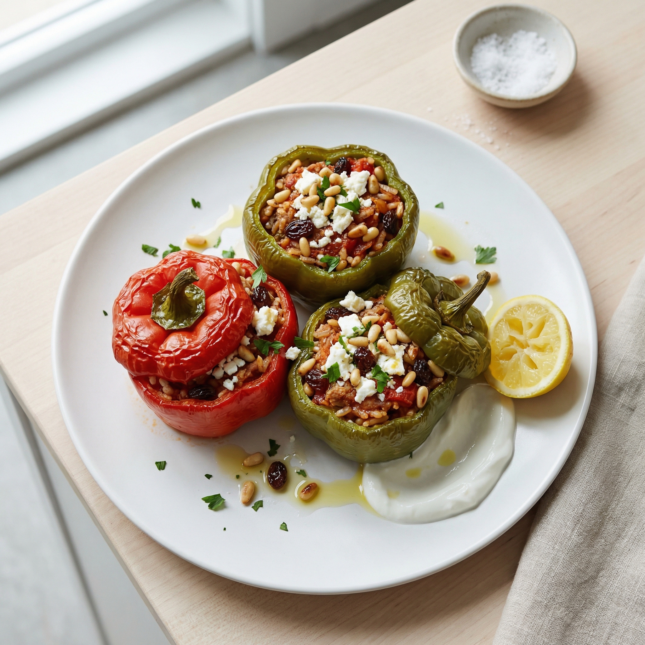 Mediterranean Stuffed Bell Peppers