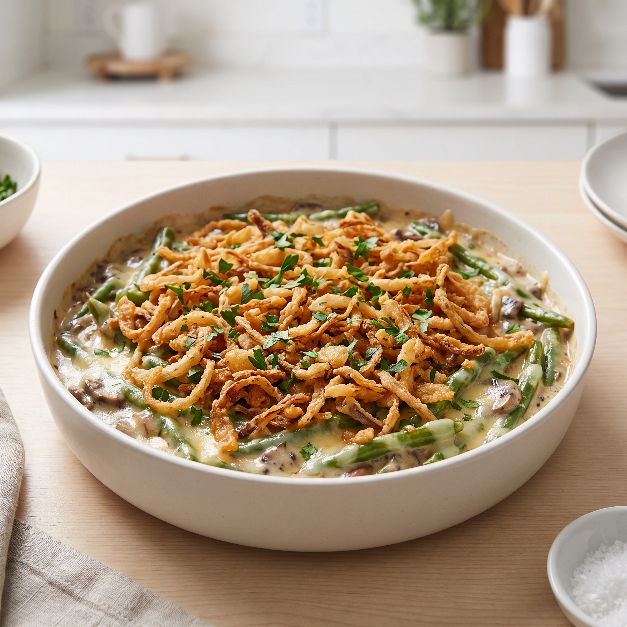 Green Bean Casserole with Frozen Green Beans