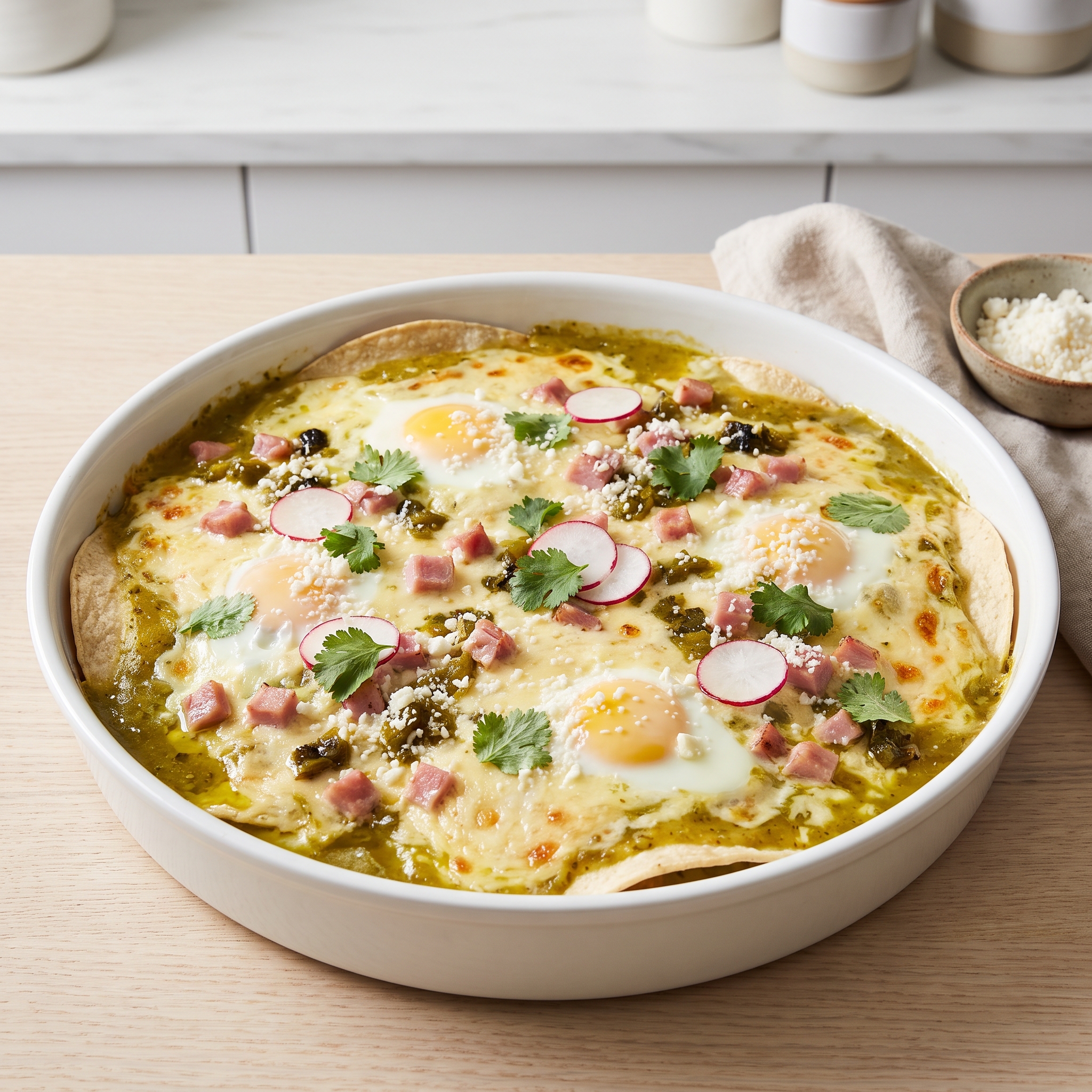 Green Chile Breakfast Enchilada Bake