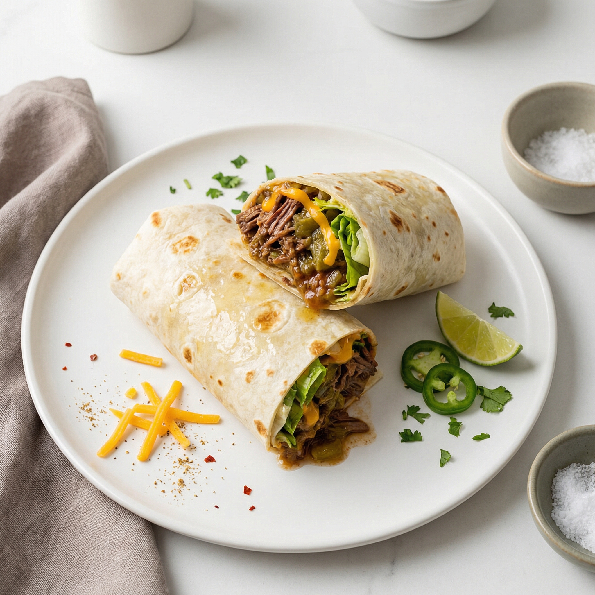 Beefy Roast Burritos