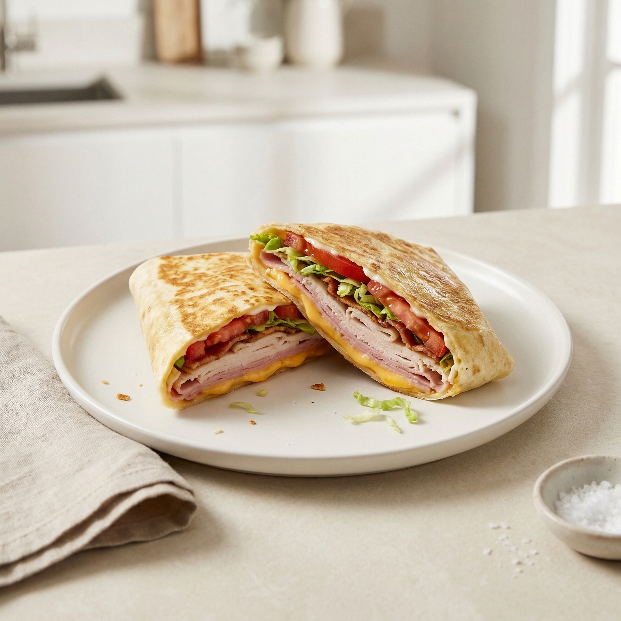 Trendy Club Sandwich Tortilla Fold Wrap