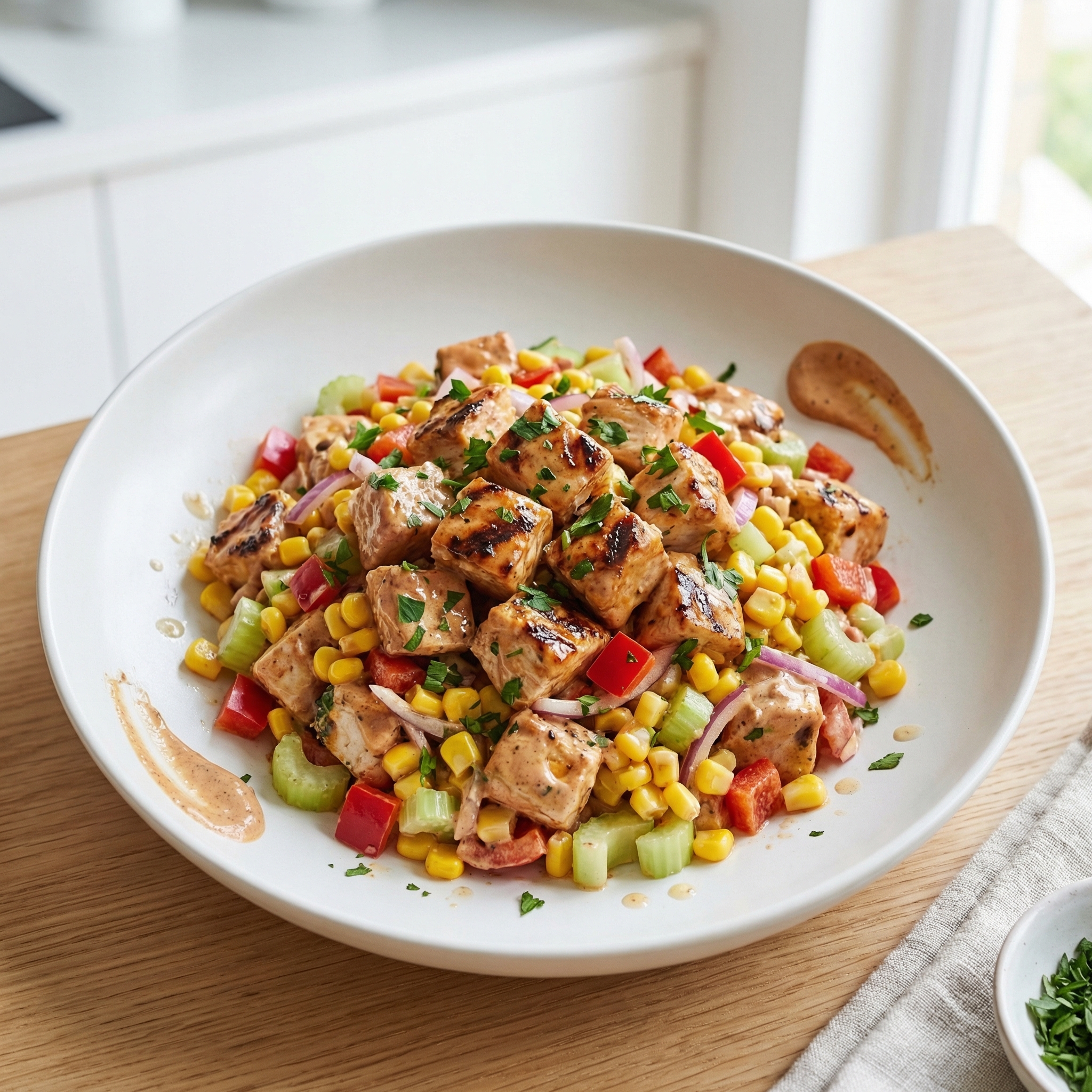 Grilled BBQ Chicken Salad