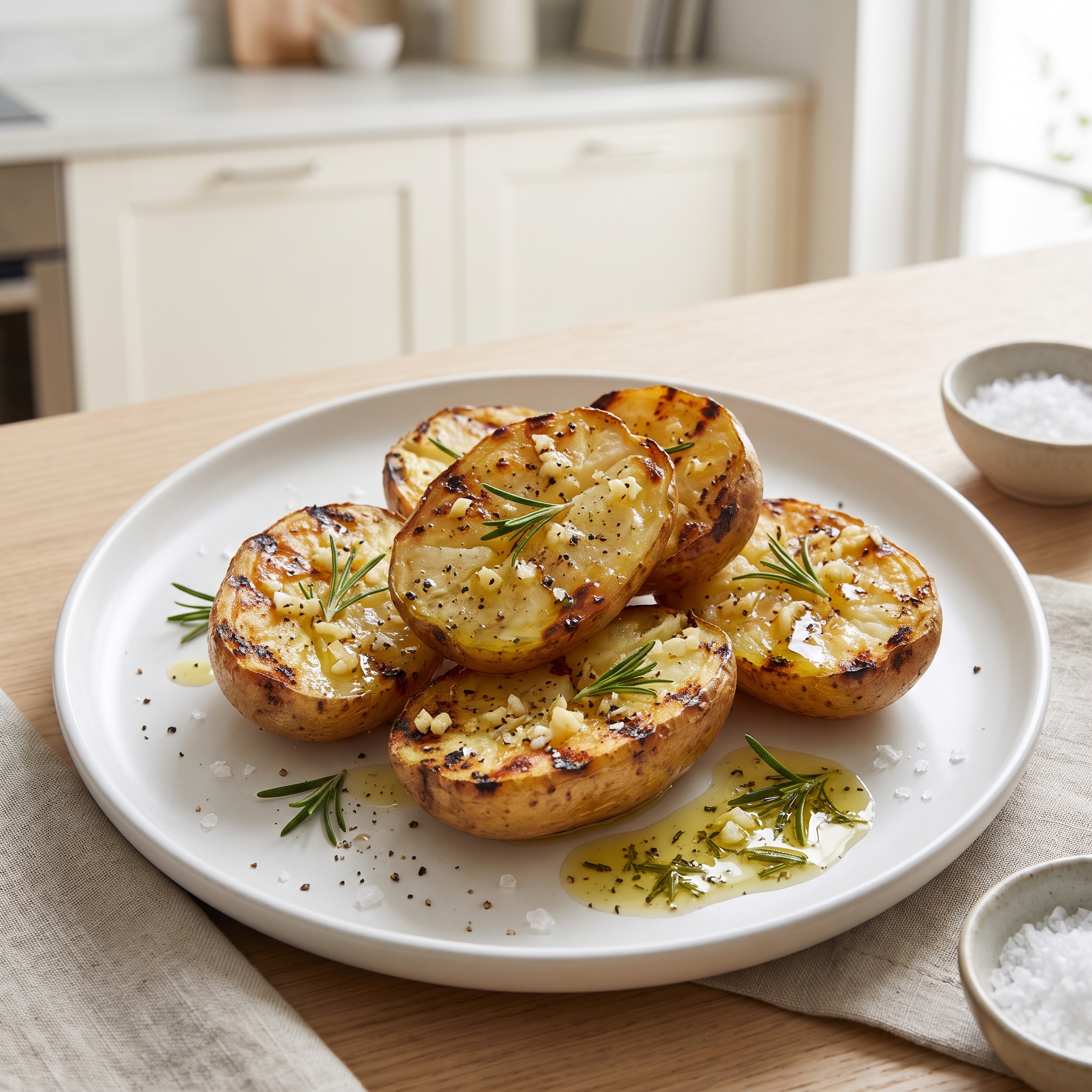Grilled Baked Potatoes