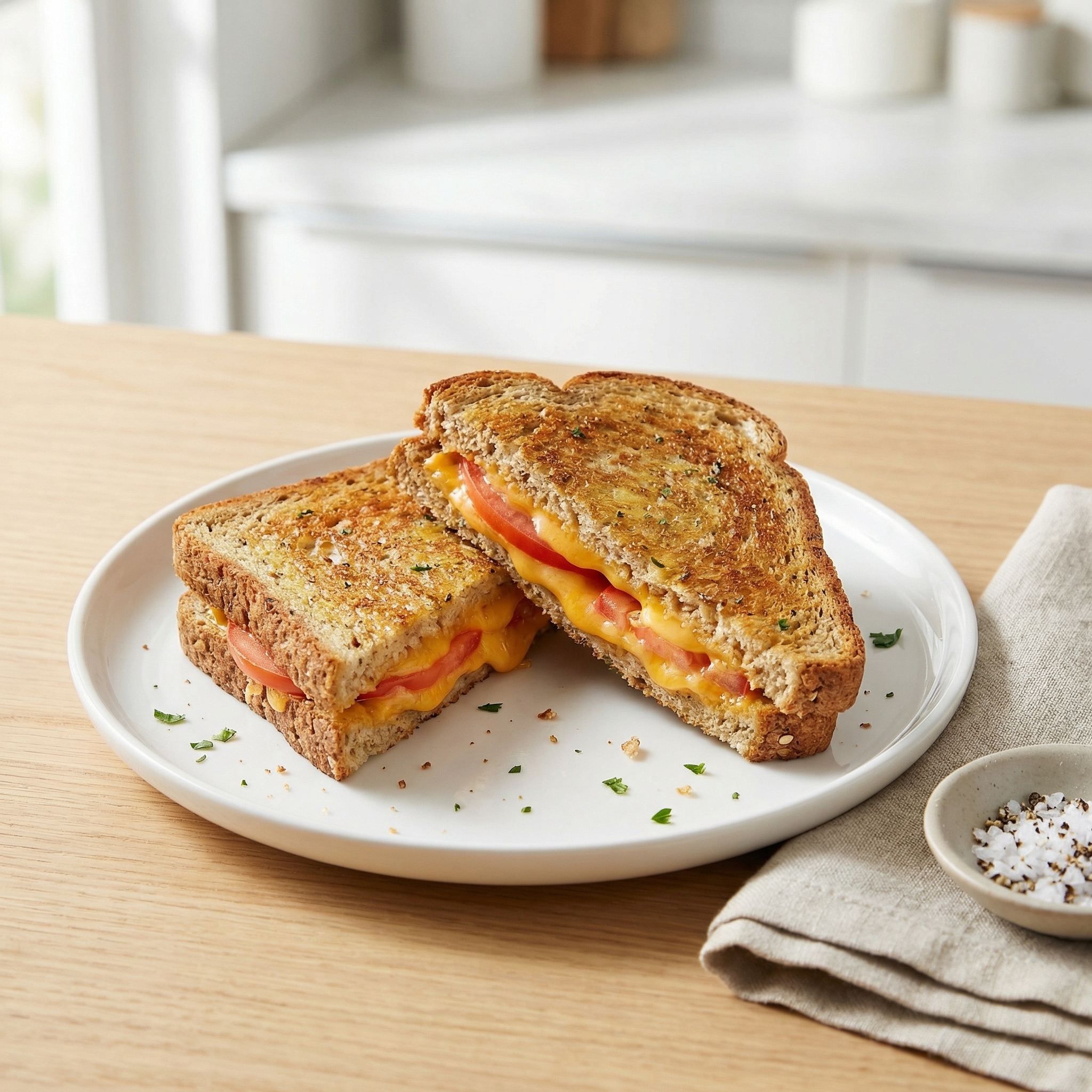 Tomato and Cheddar Grilled Cheese Sandwiches