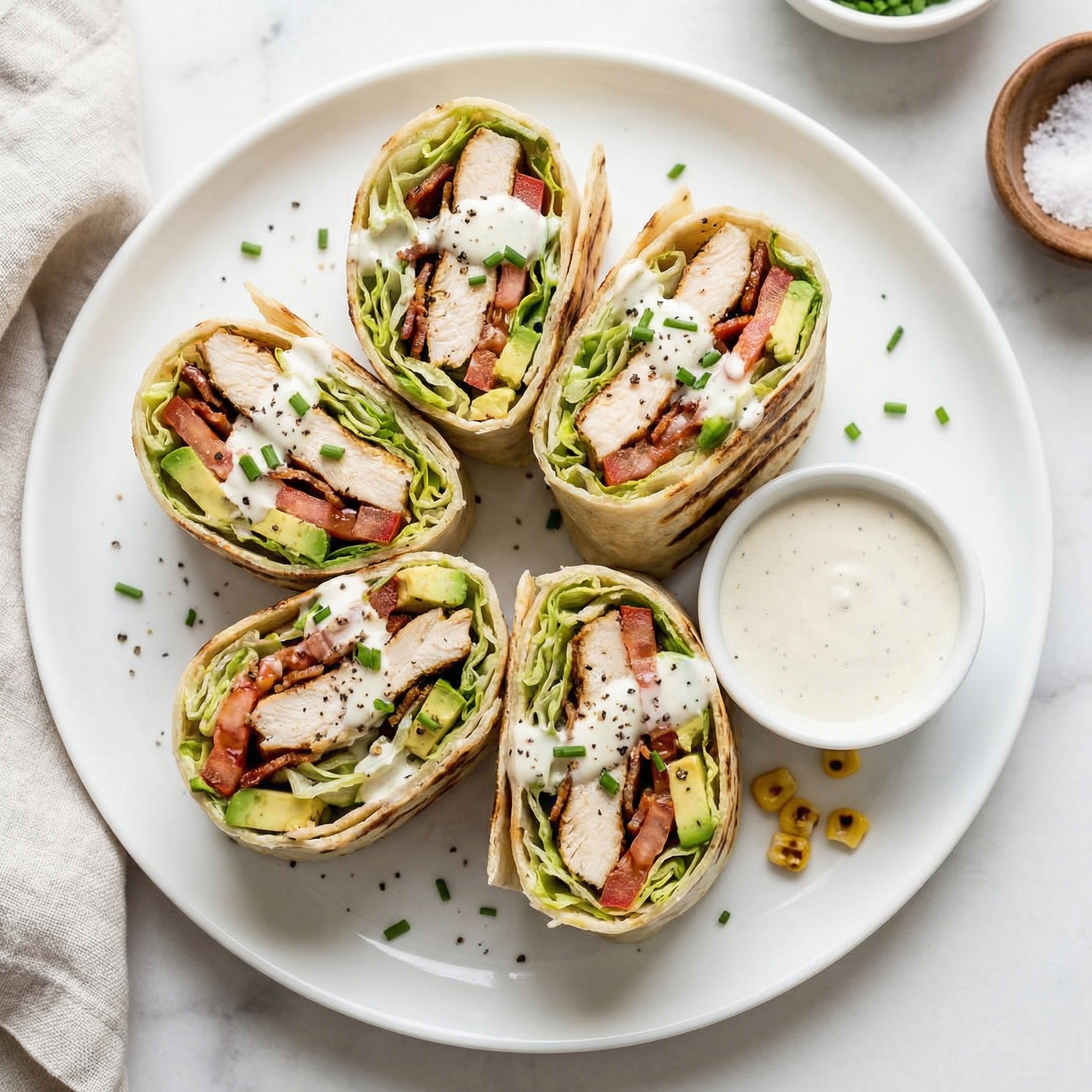 Grilled Chicken BLT Wraps