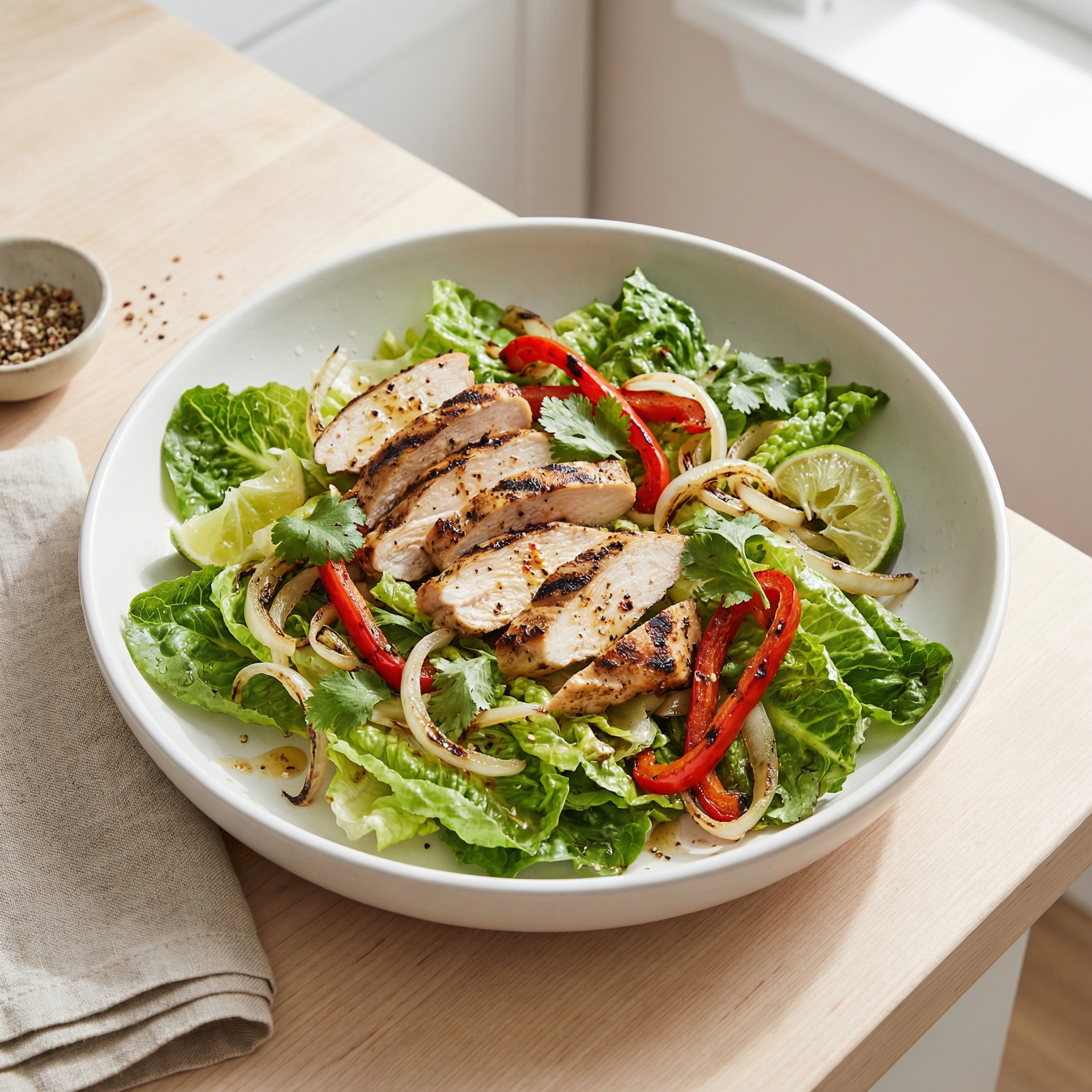 Char-Grilled Chicken Fajita Salad