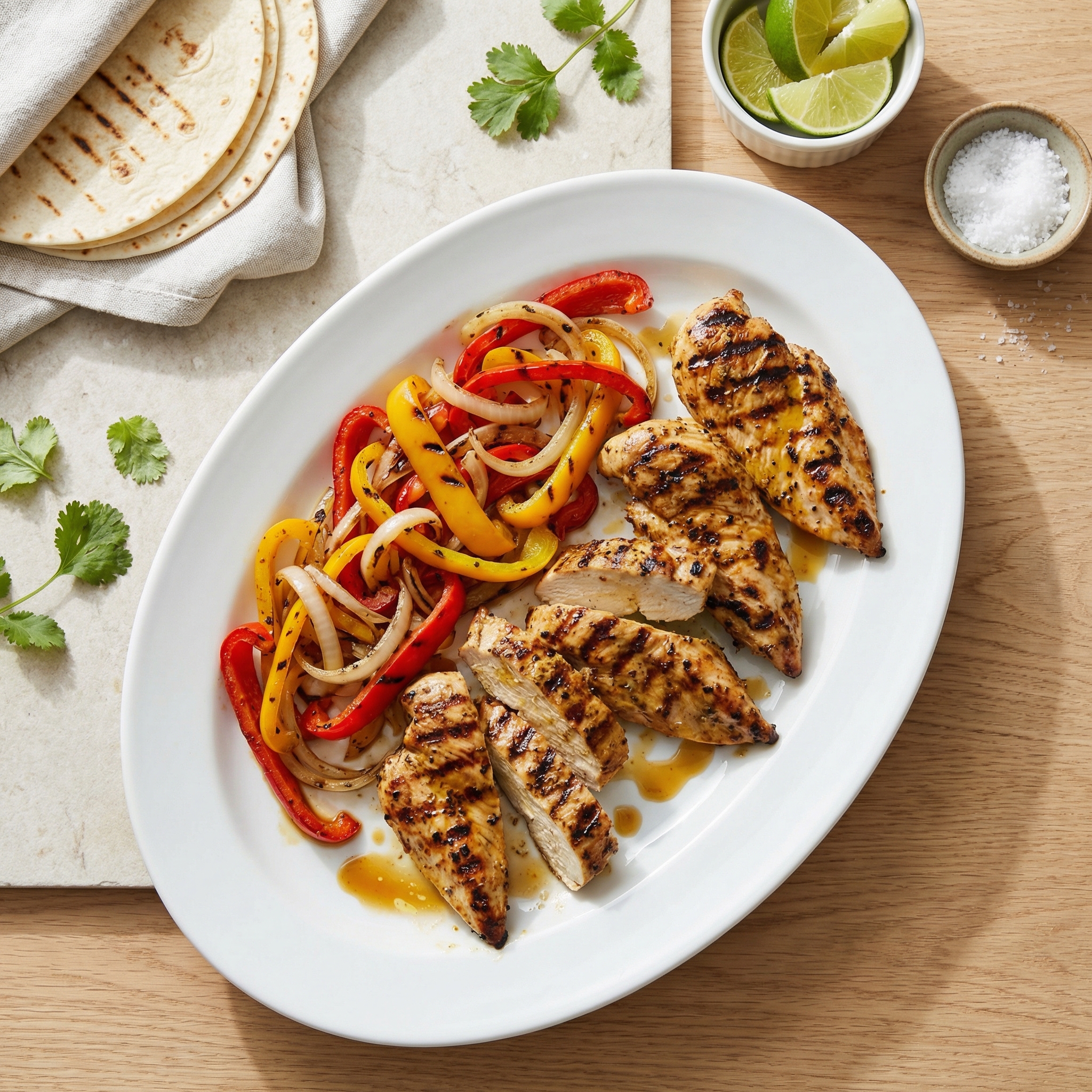 Char-Grilled Chicken Fajita Wraps