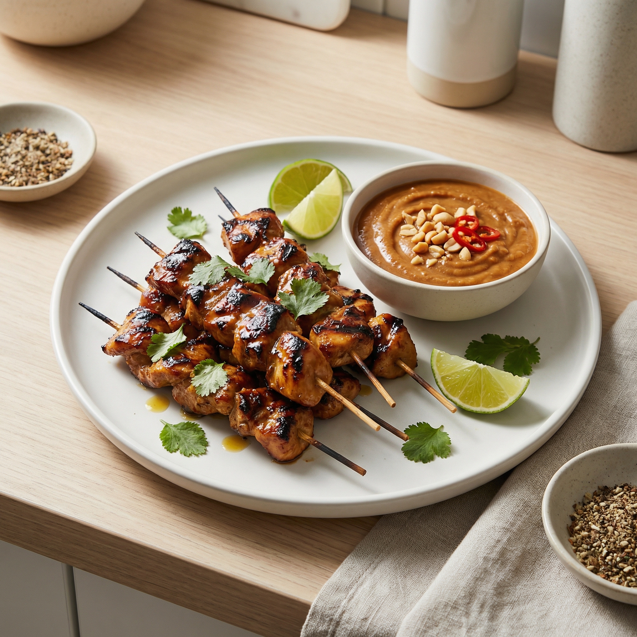 Ultimate Chicken Satay Skewers