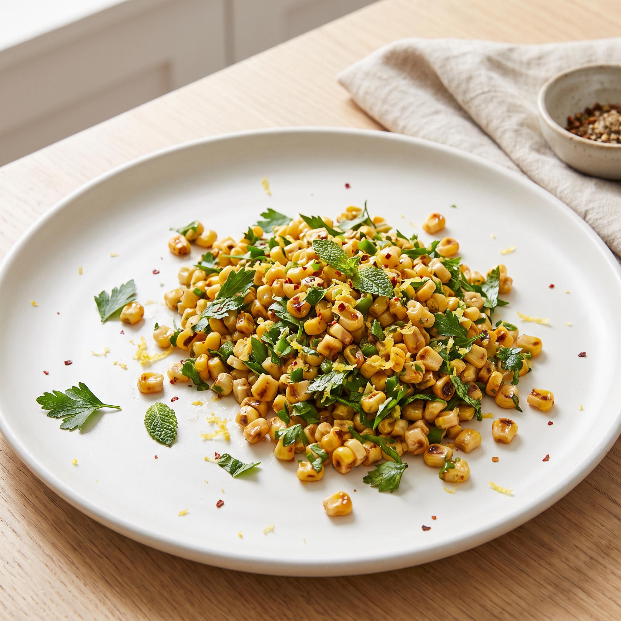 Grilled Corn "Tabbouleh"