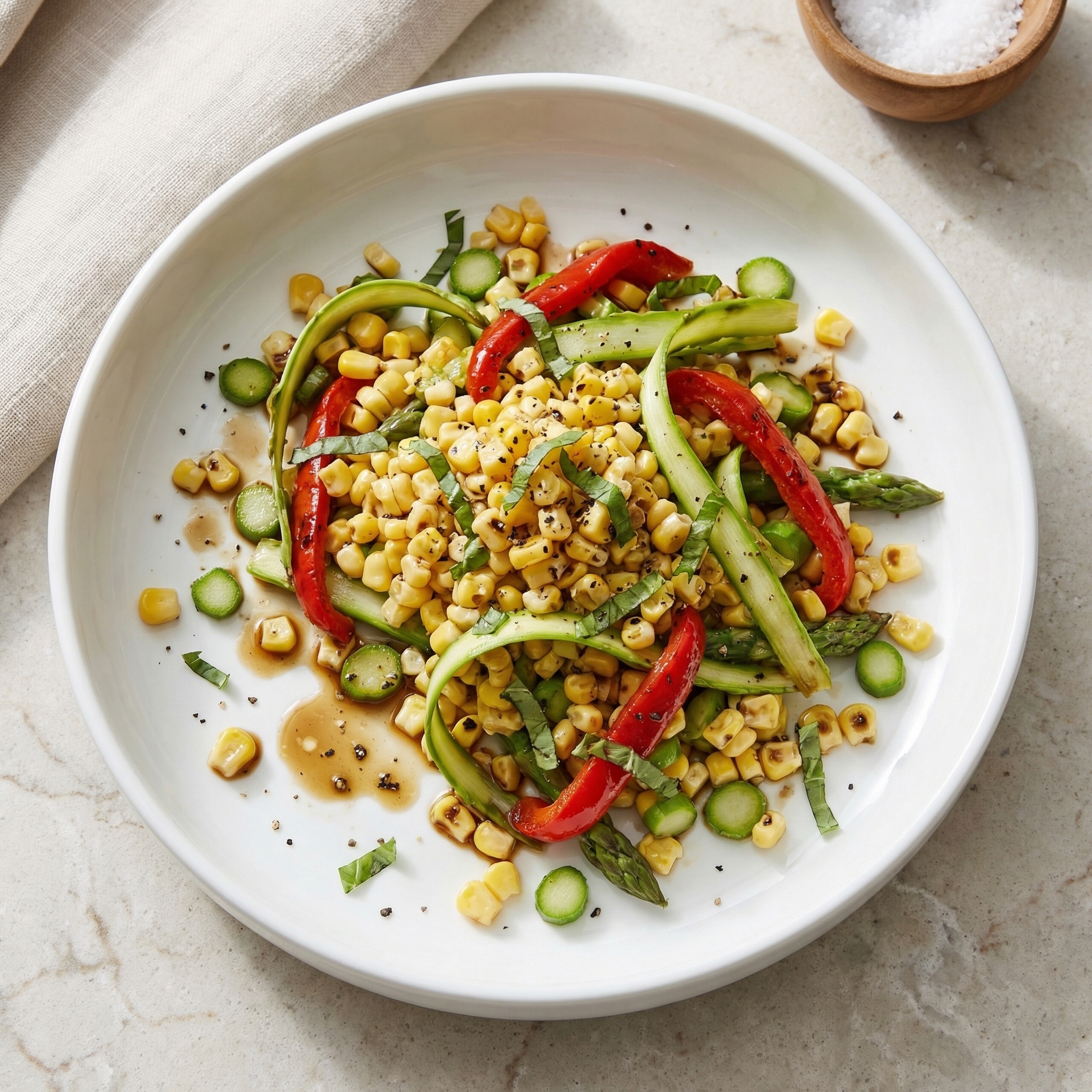 Asparagus and Sweet Corn Summer Salad