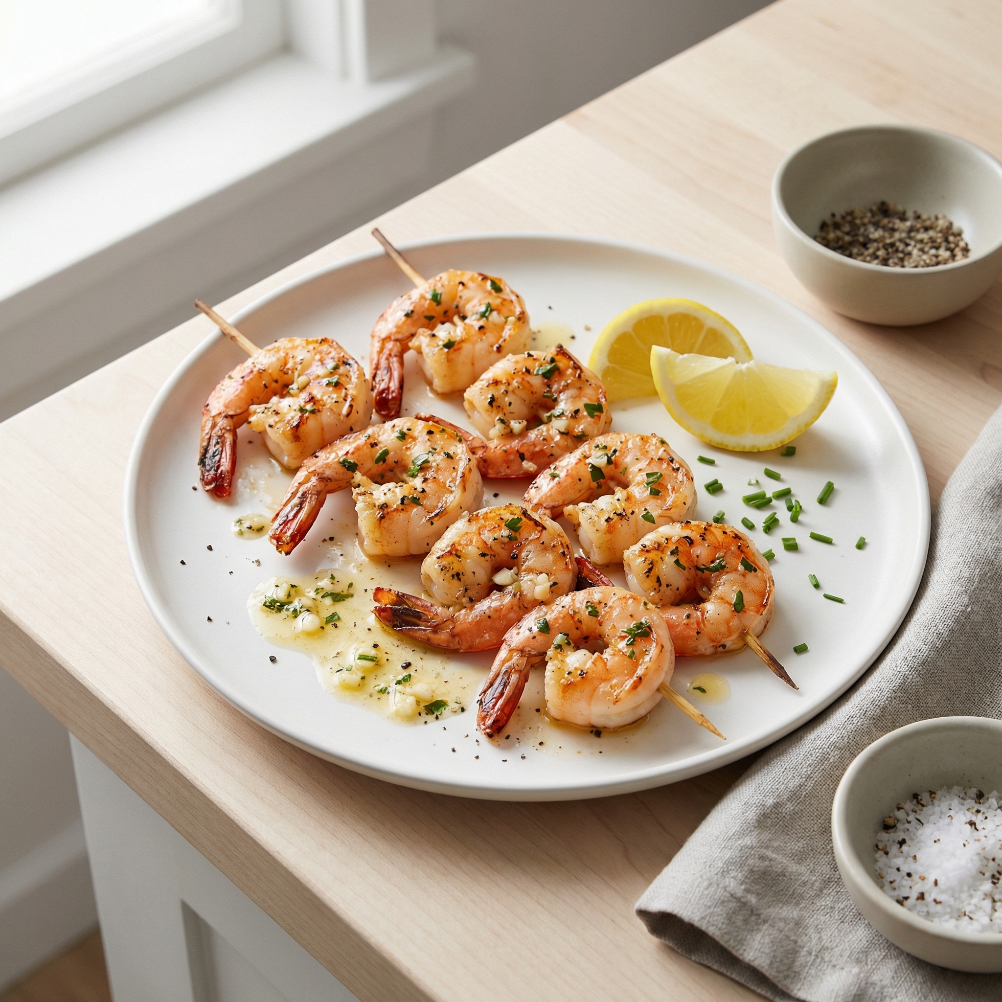 Our Backyard Grilled Garlic-Butter Shrimp