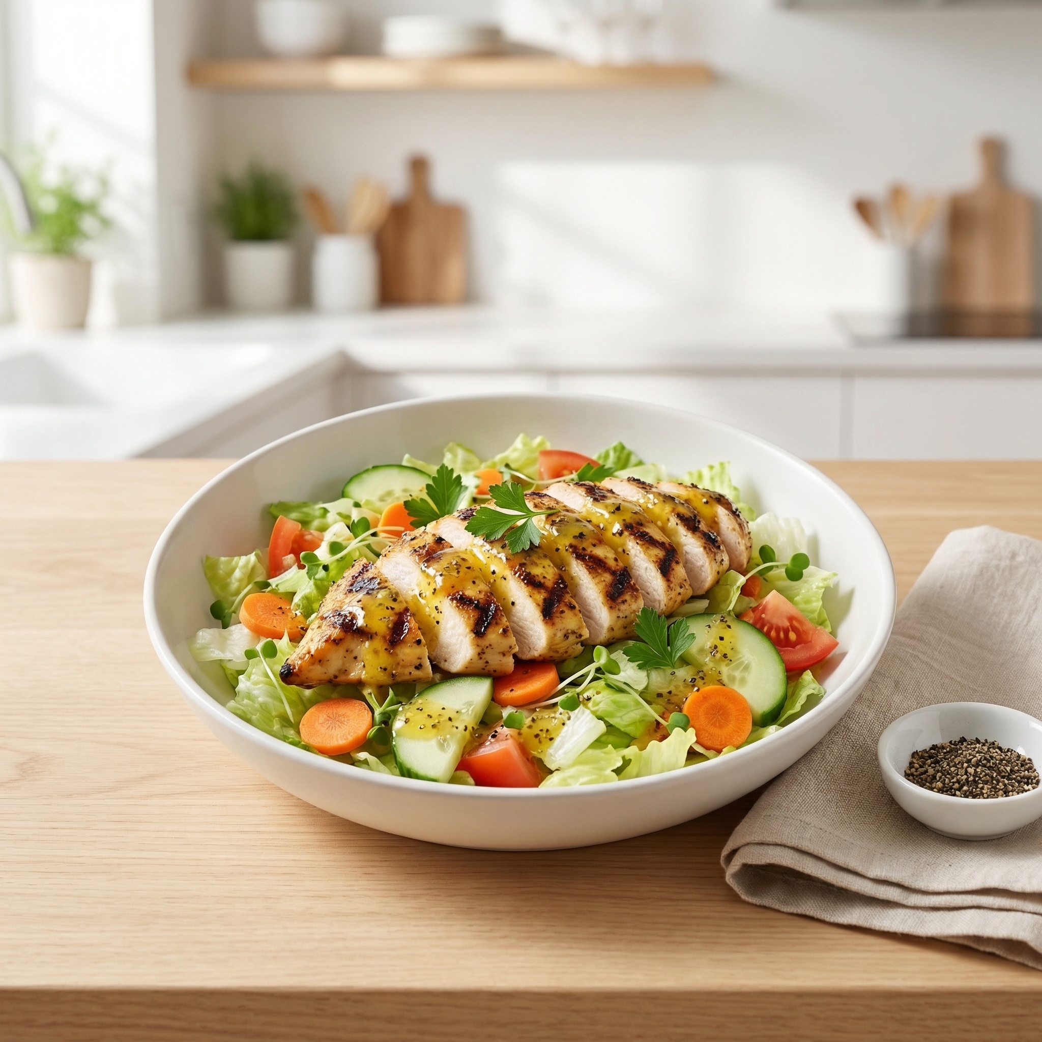 Citrus Pepper Grilled Chicken Salad