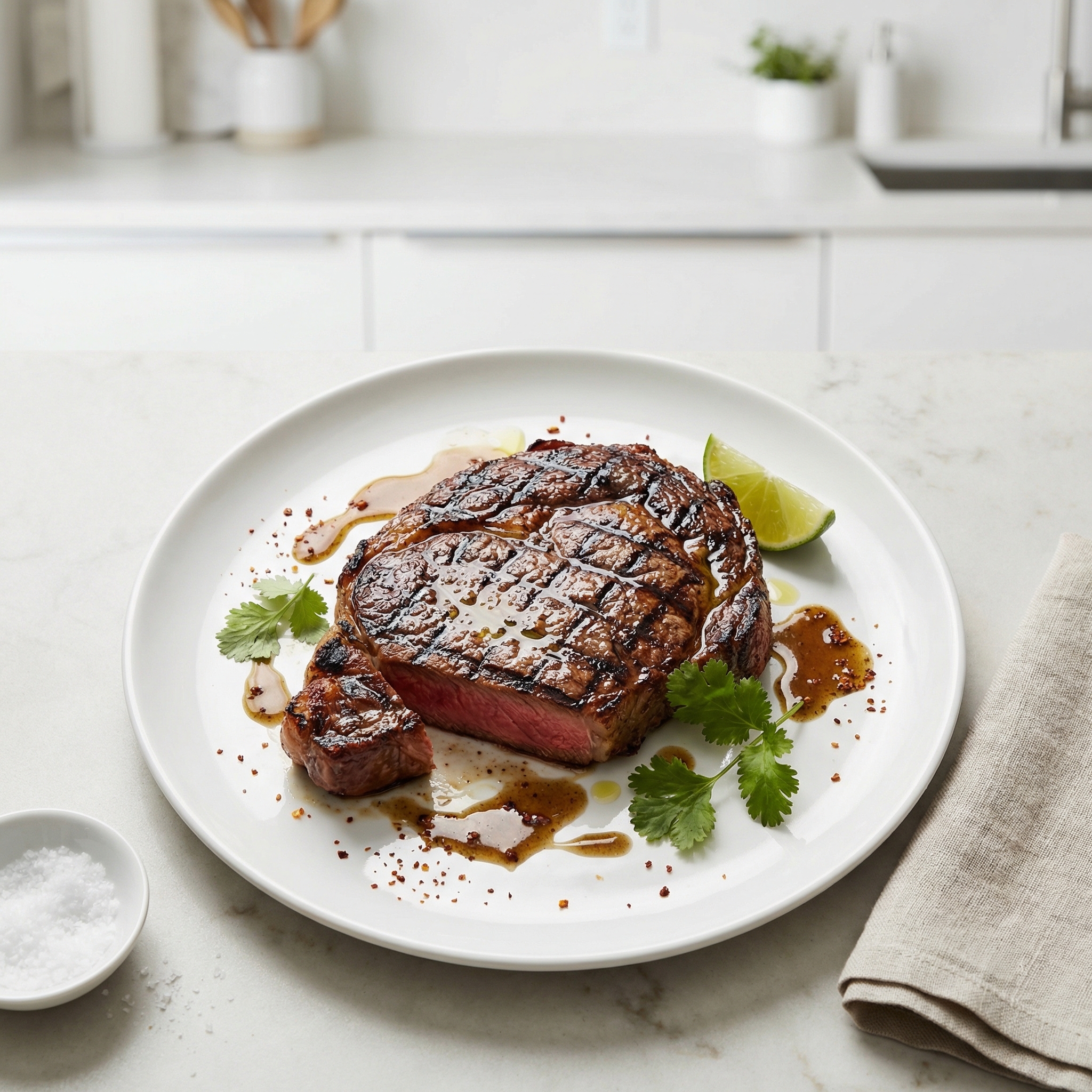 Char-Grilled Lime-Marinated Ribeye