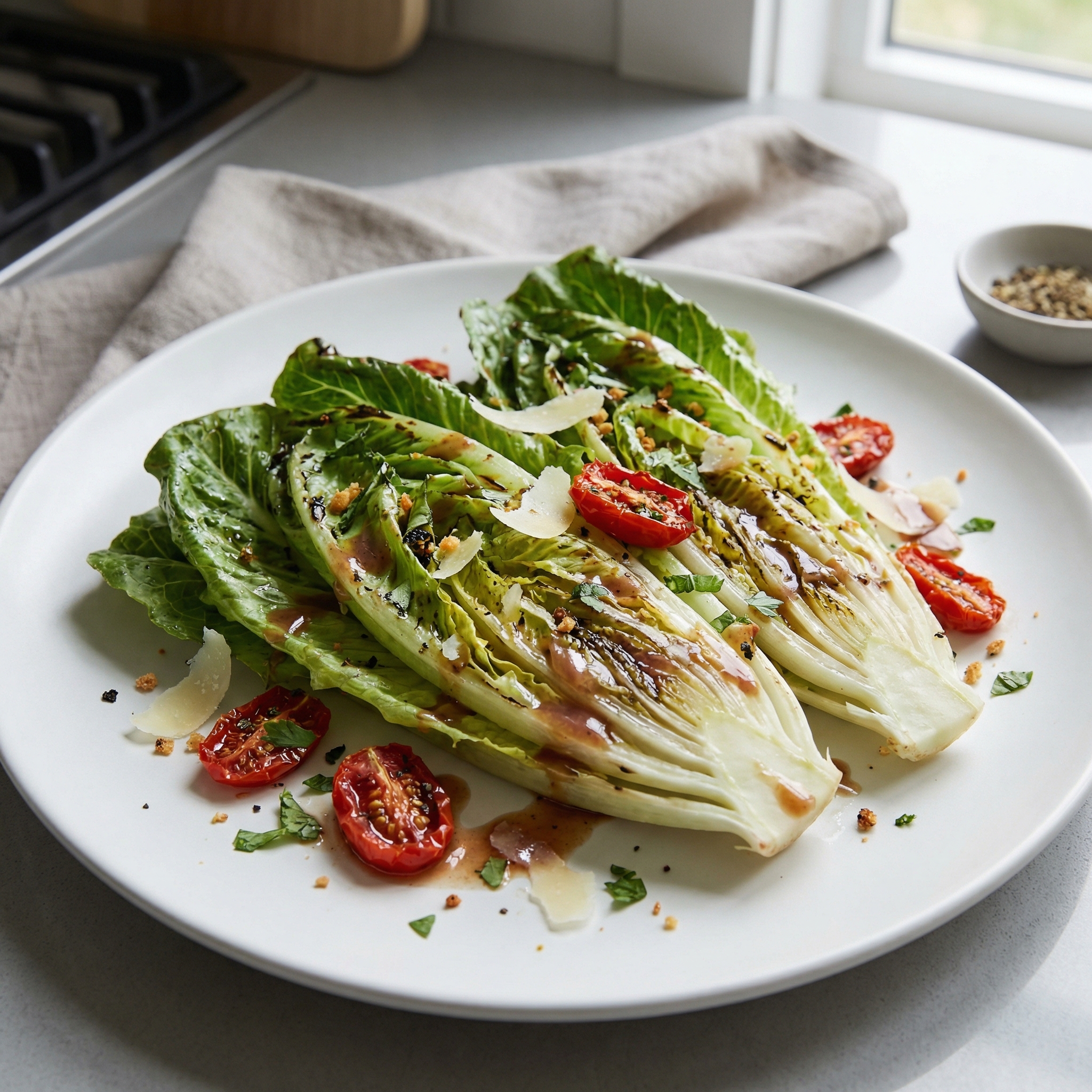 Grilled Romaine Salad