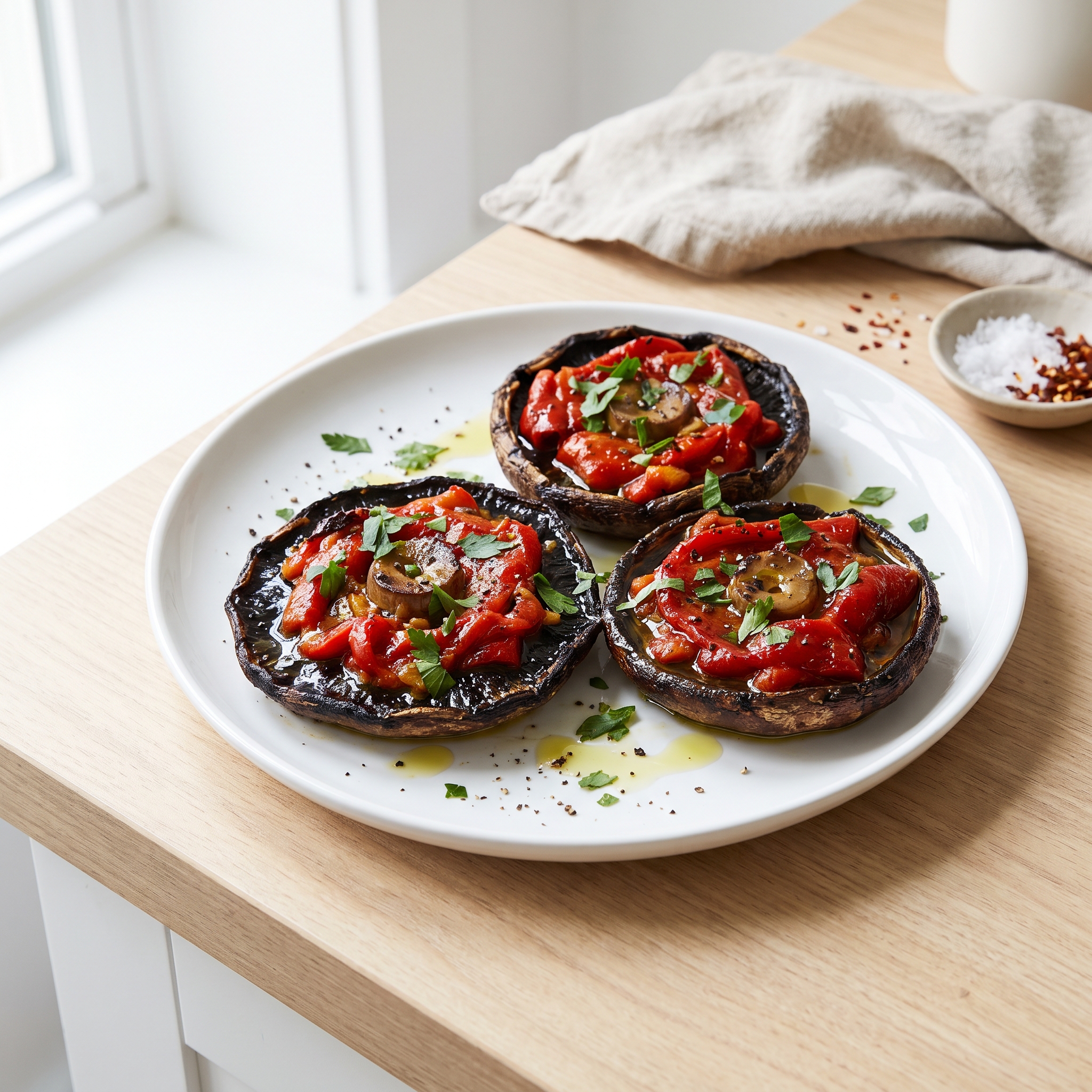 Grilled Stuffed Portobello Mushrooms