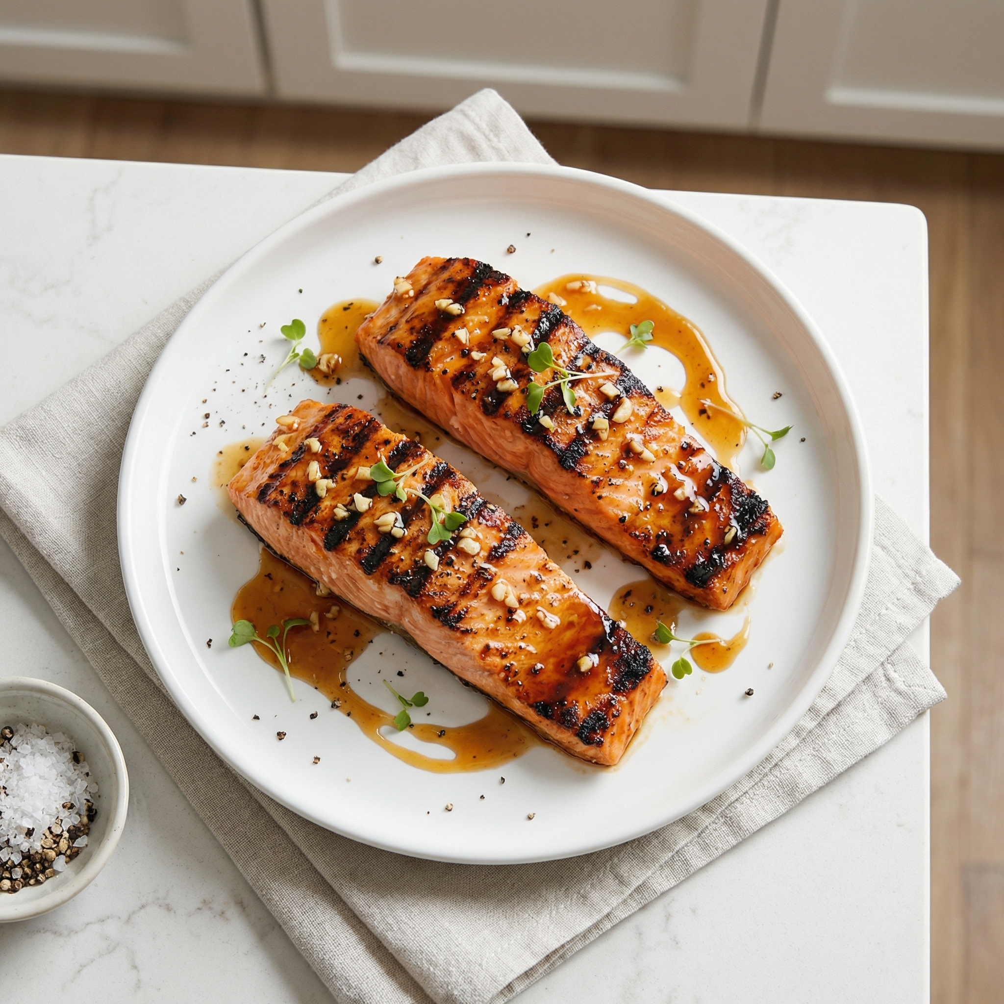 Grilled Teriyaki Salmon