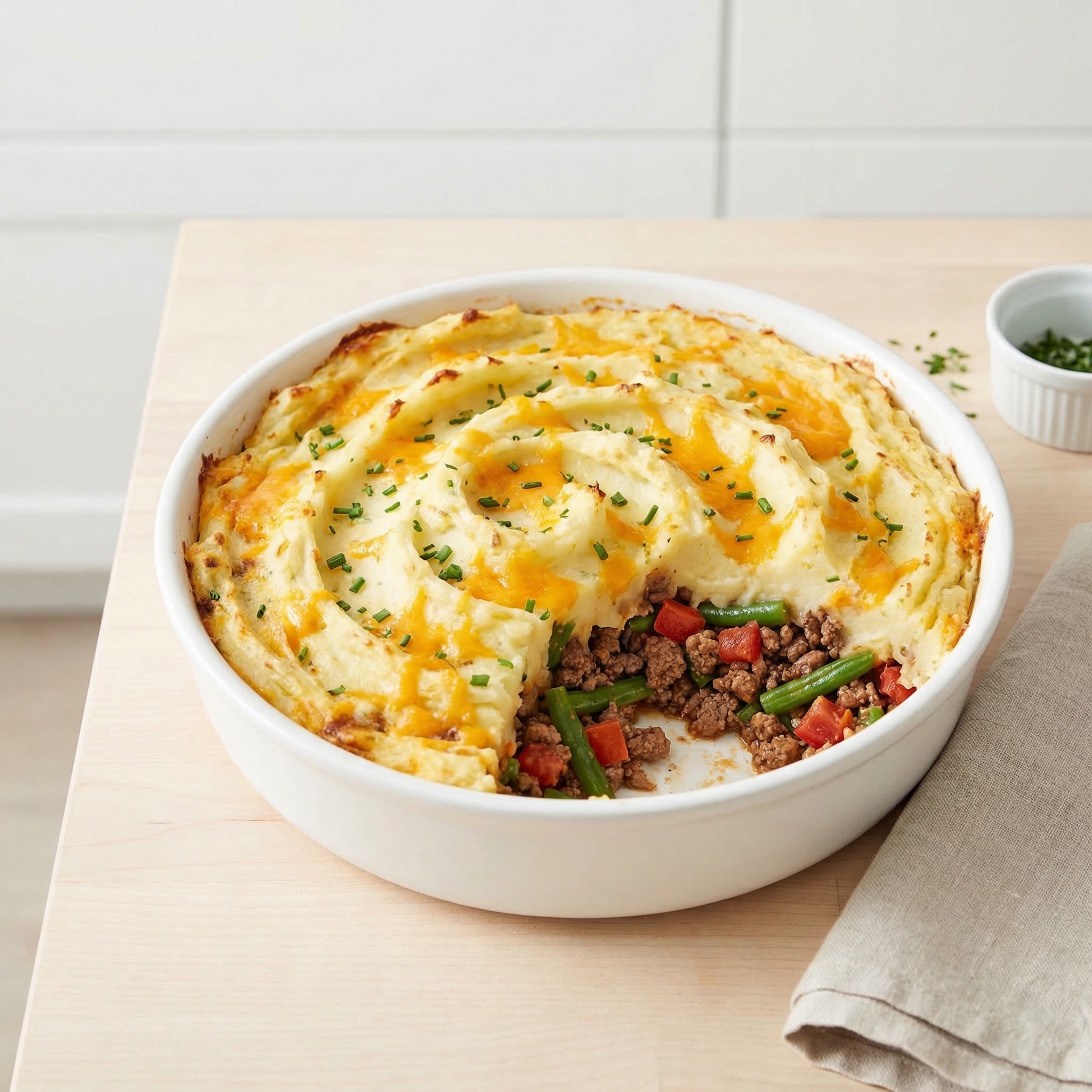 Beef Cottage Pie with Mashed Potato Topping