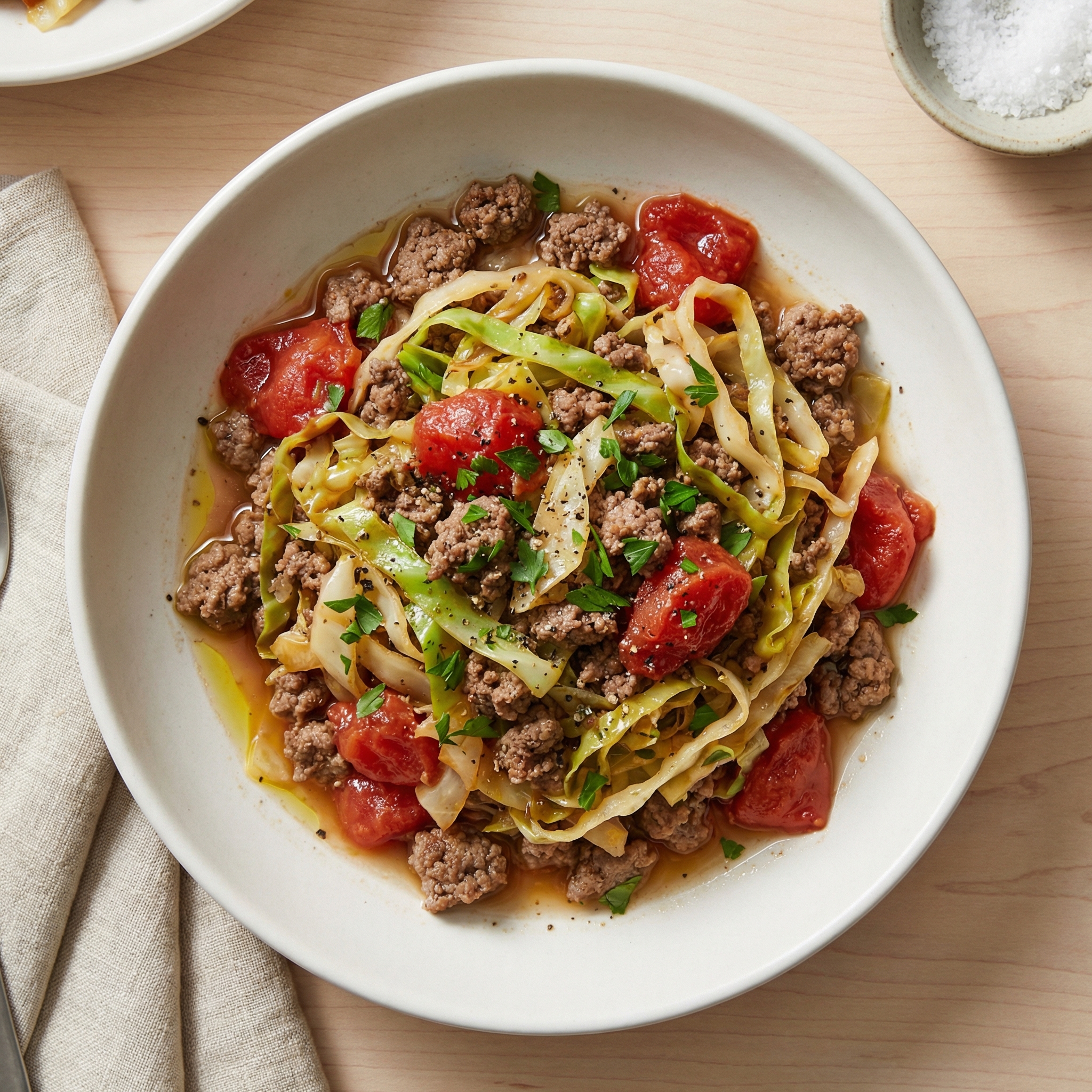 Ground Beef and Cabbage