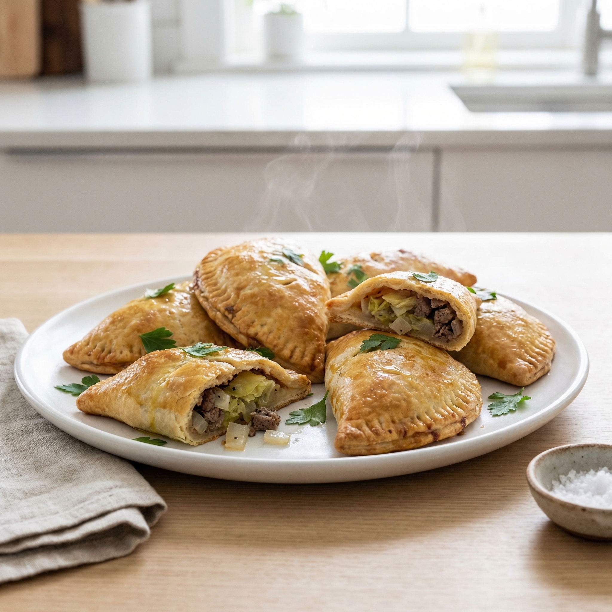 Simple Beef and Cabbage Hand Pies