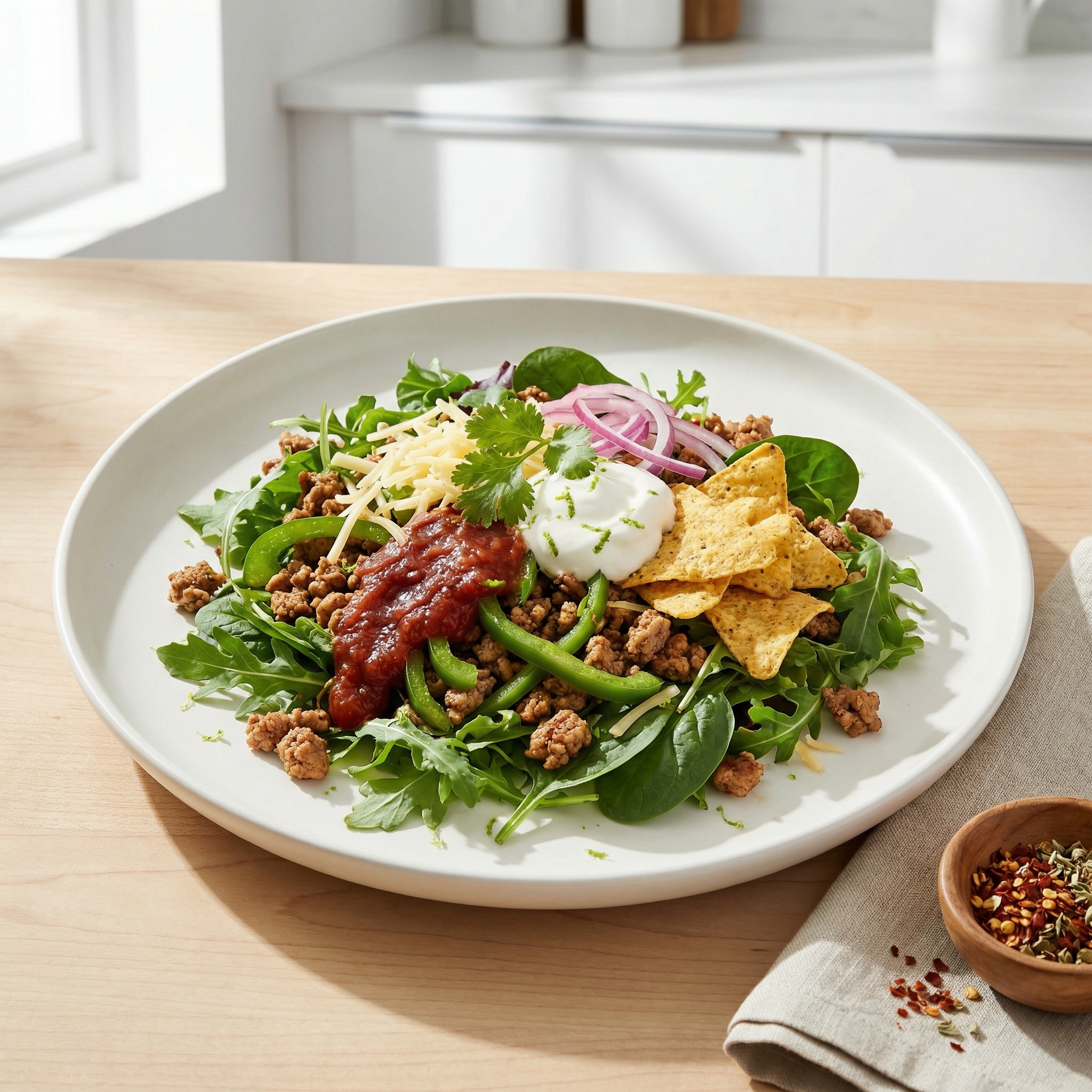 Speedy Turkey Taco Salad Bowl
