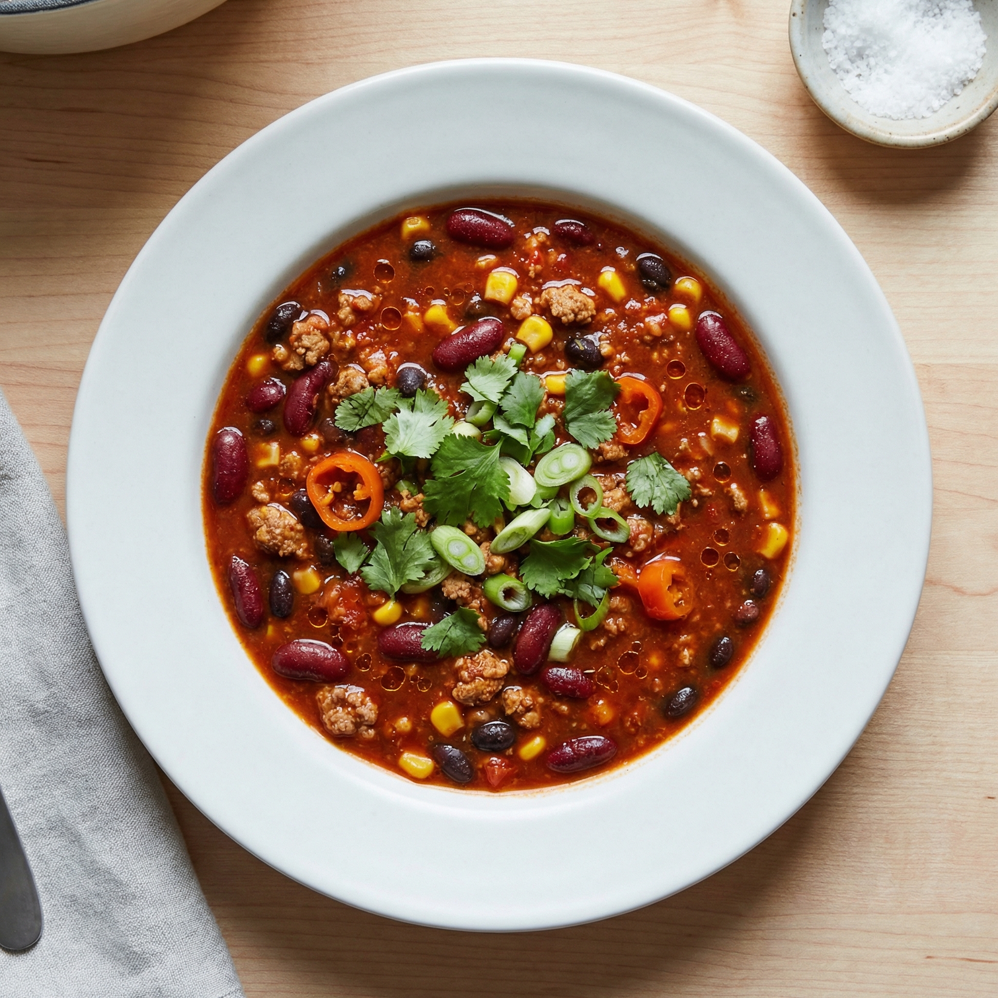 Slow-Simmered Habanero Turkey Chili