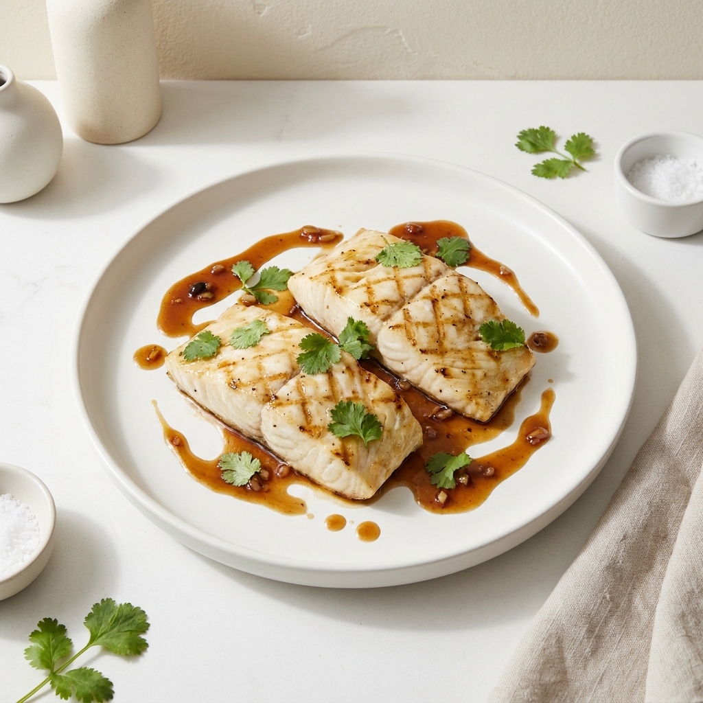 Halibut in Rice Wine Sauce