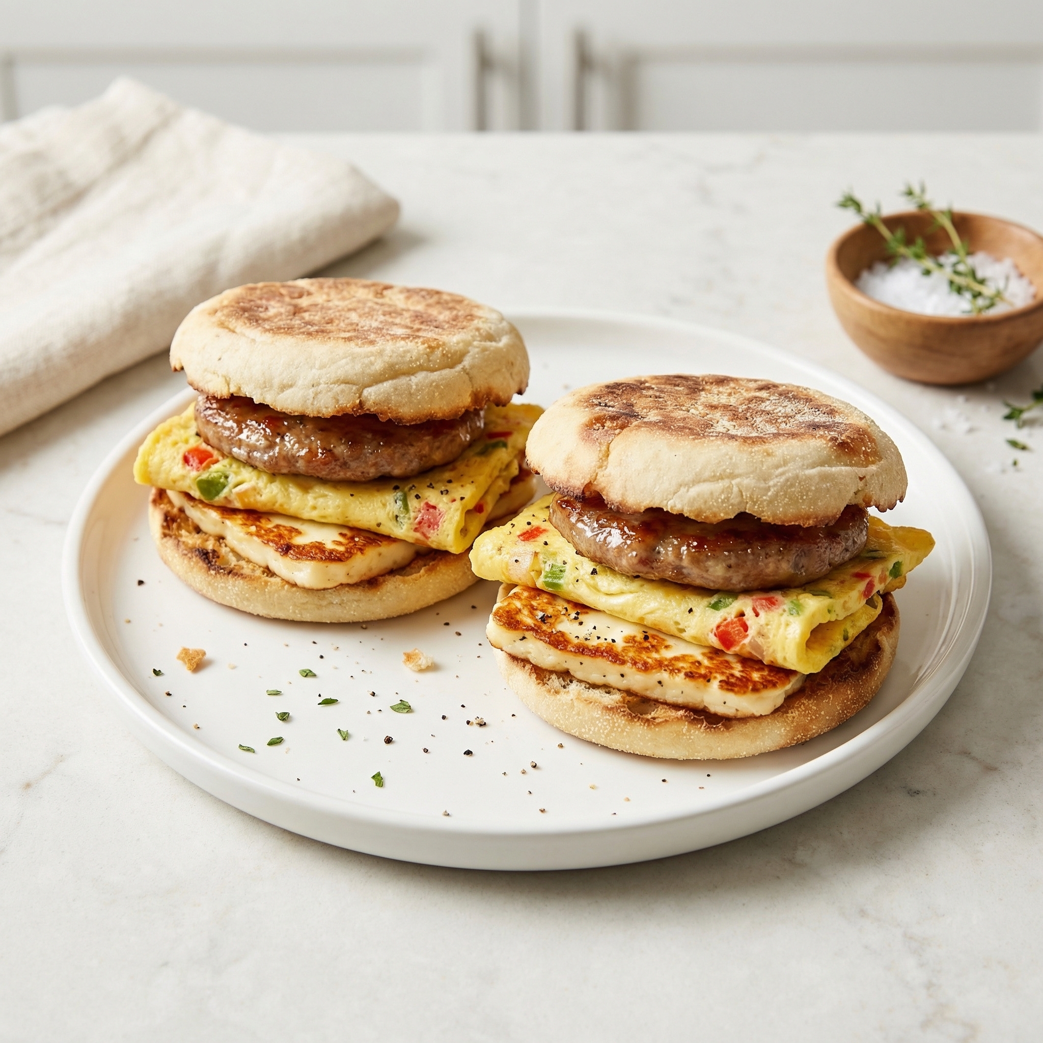 Halloumi Morning Sandwiches