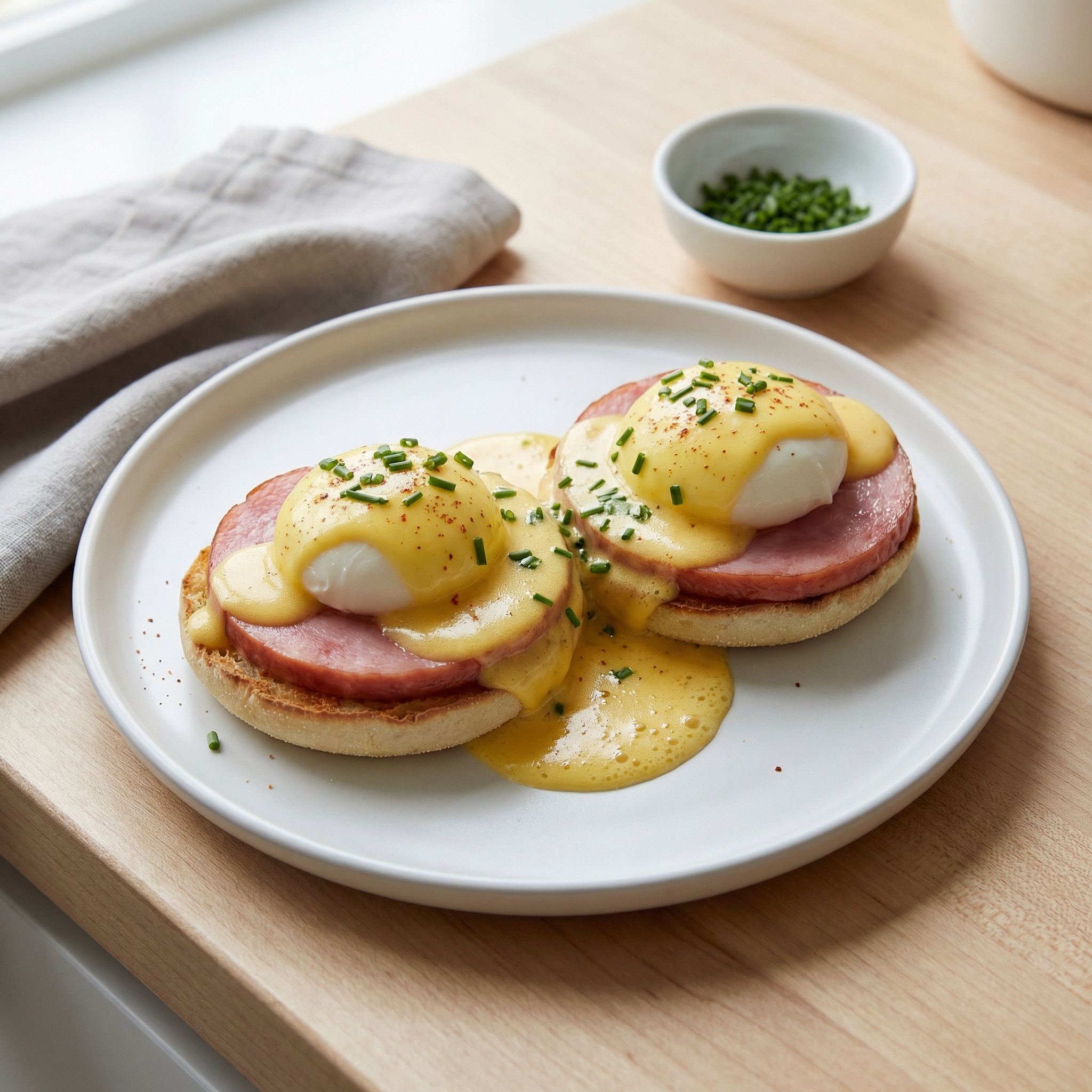 Minimalist Eggs Benedict