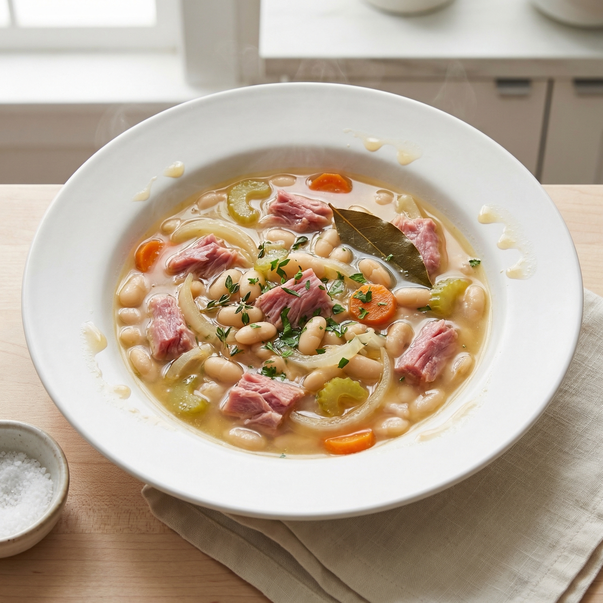 Mom’s Hearty Ham and White Bean Soup