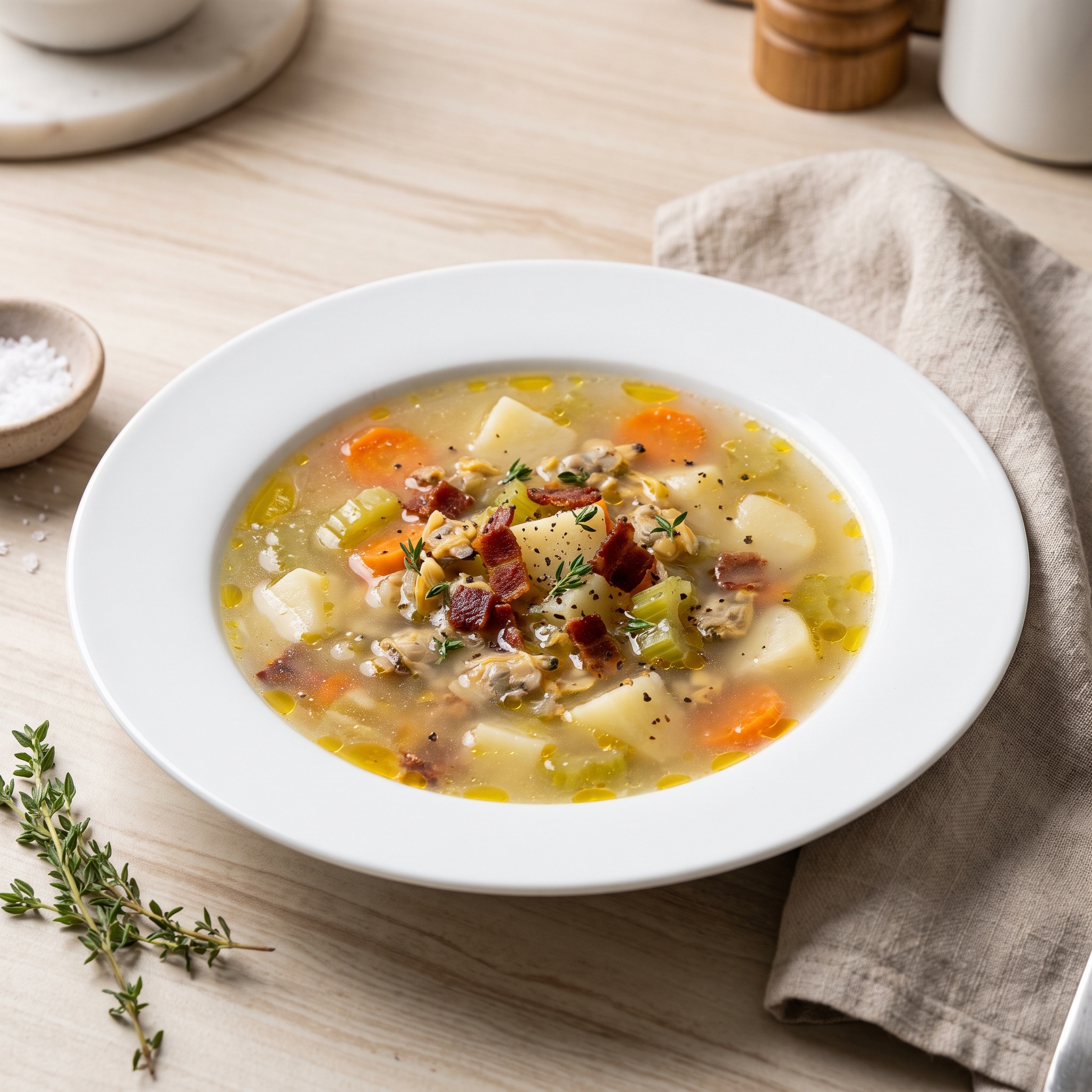 Hatteras Style Clam Chowder