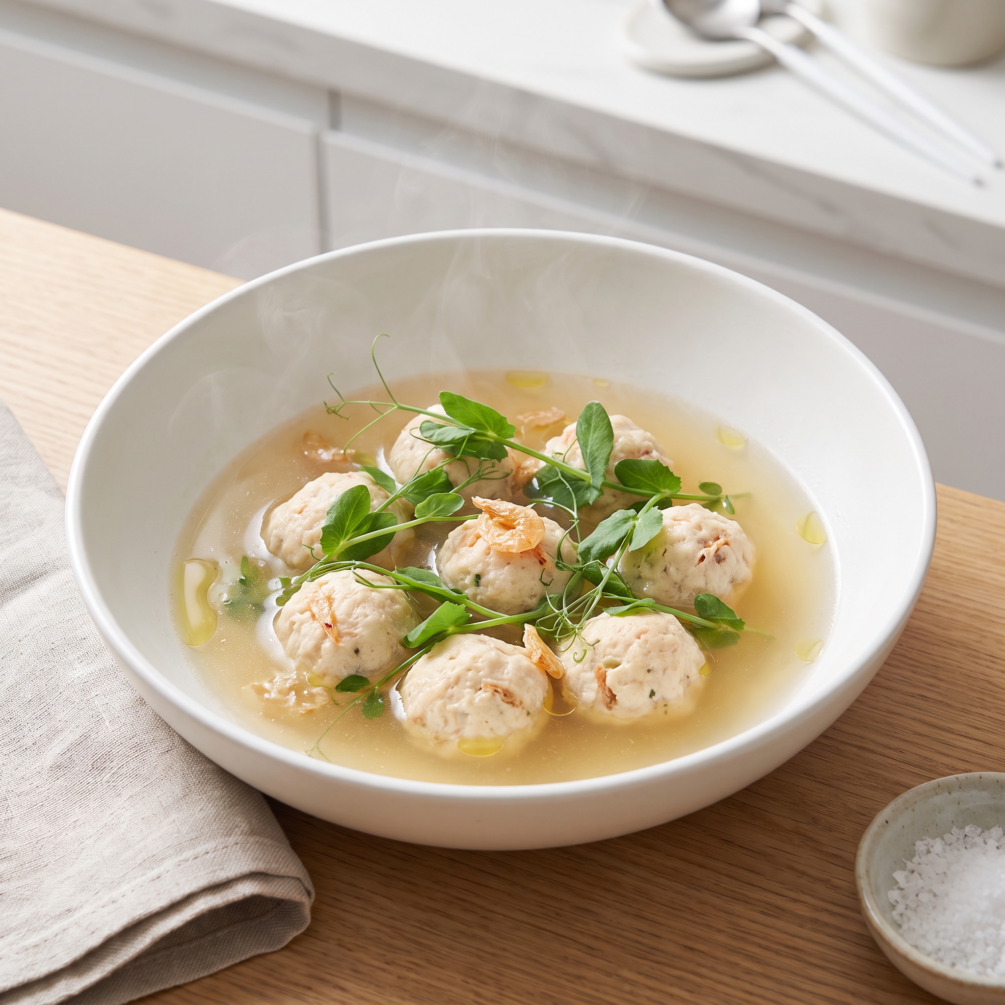 He Jia Tuan Yuan (Lunar New Year Tofu-Pork Ball Soup)