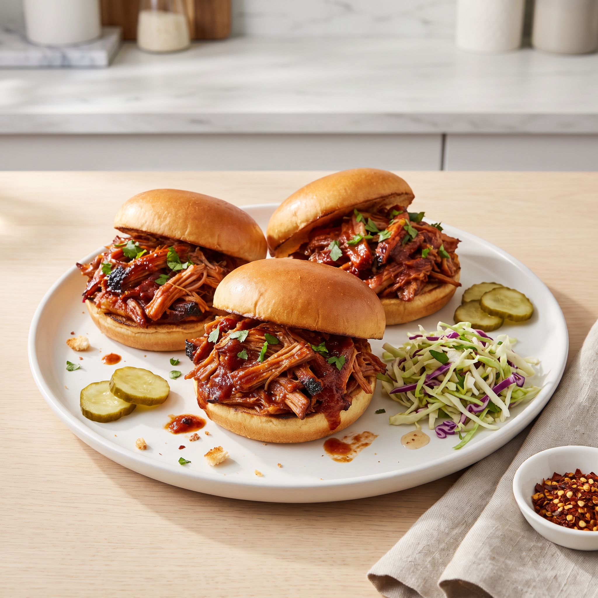 Healthier BBQ Pork for Sandwiches