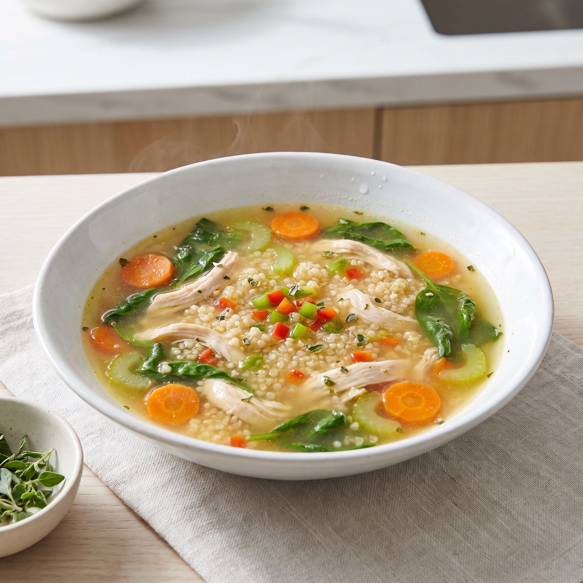Hearty Chicken and Quinoa Vegetable Soup