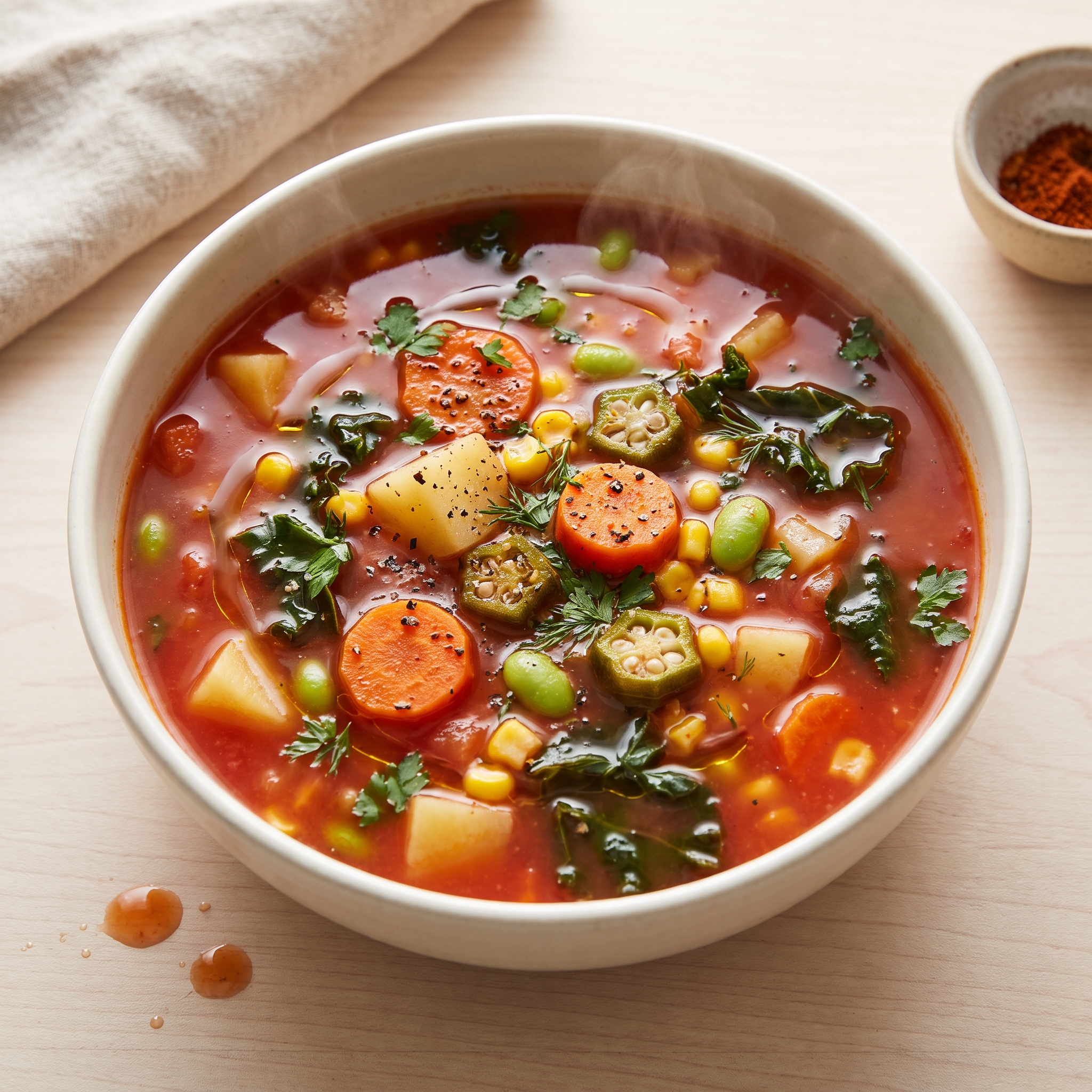 Hearty Chunky Veggie Soup (Quick and Simple)