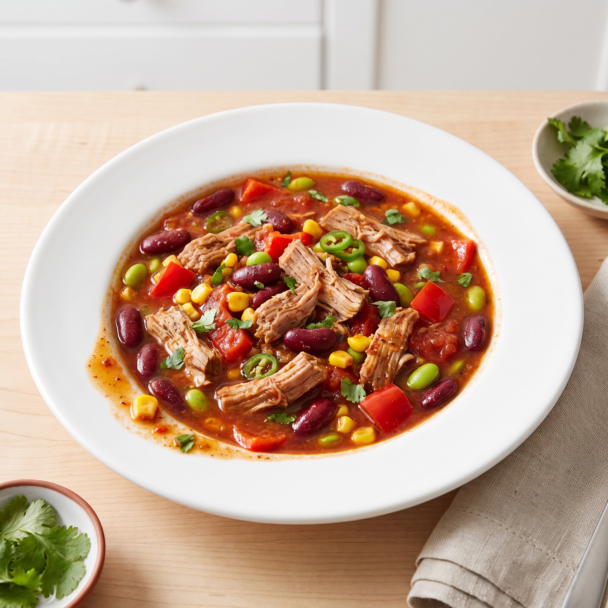 Hearty Pork and Bean Chili-Style Stew