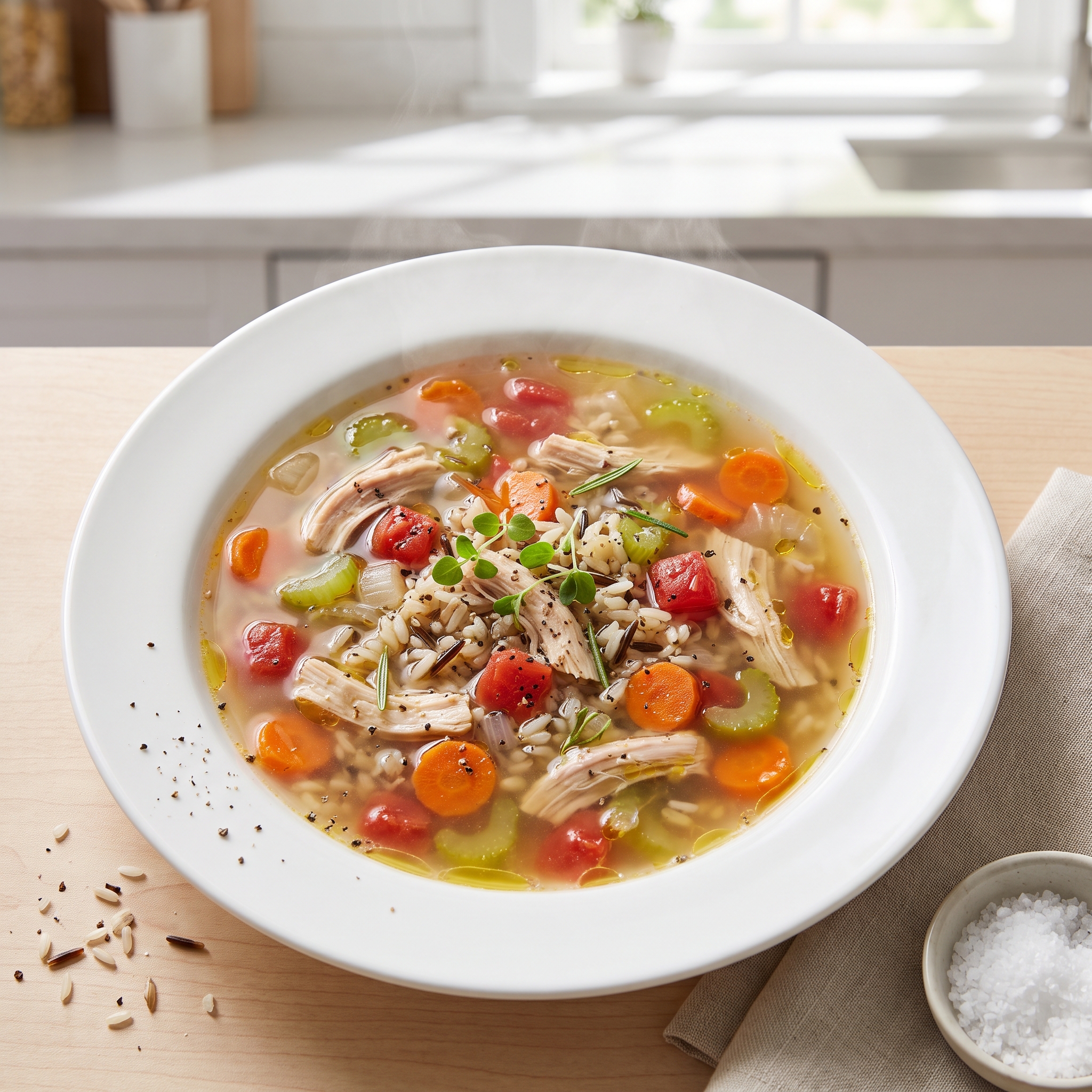 Hearty Turkey and Rice Soup