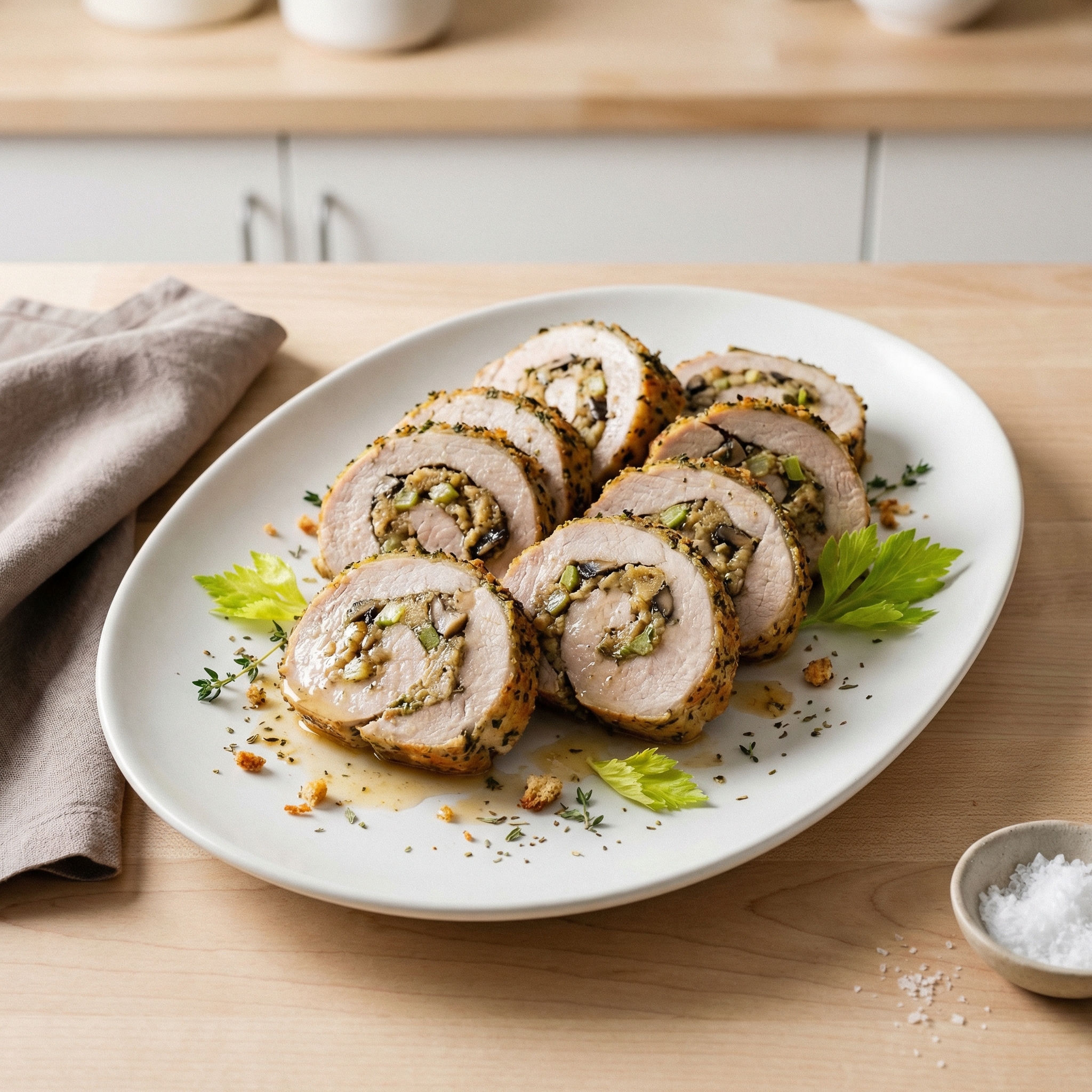 Herb-Stuffed Pork Loin Roast