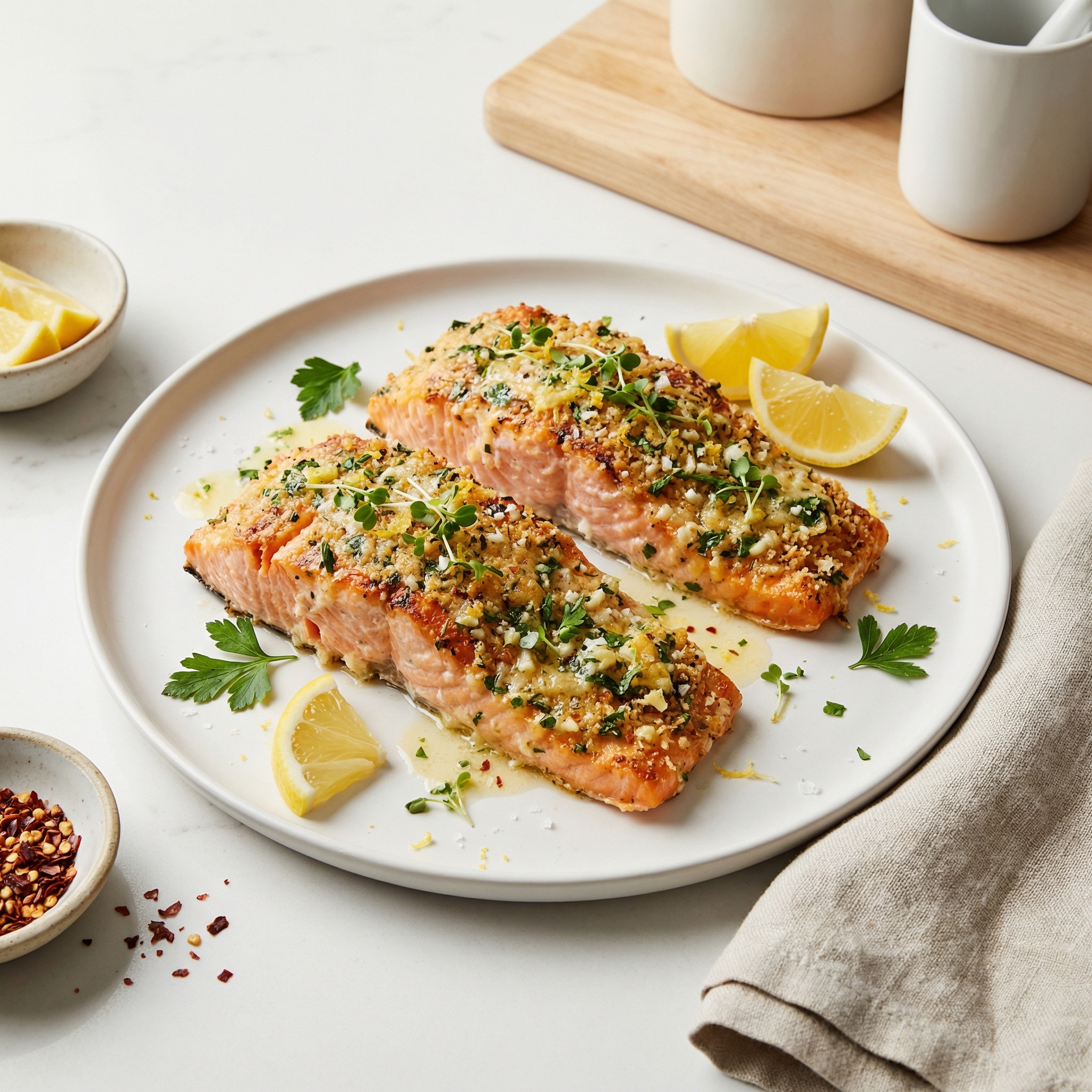 Baked Salmon Steak