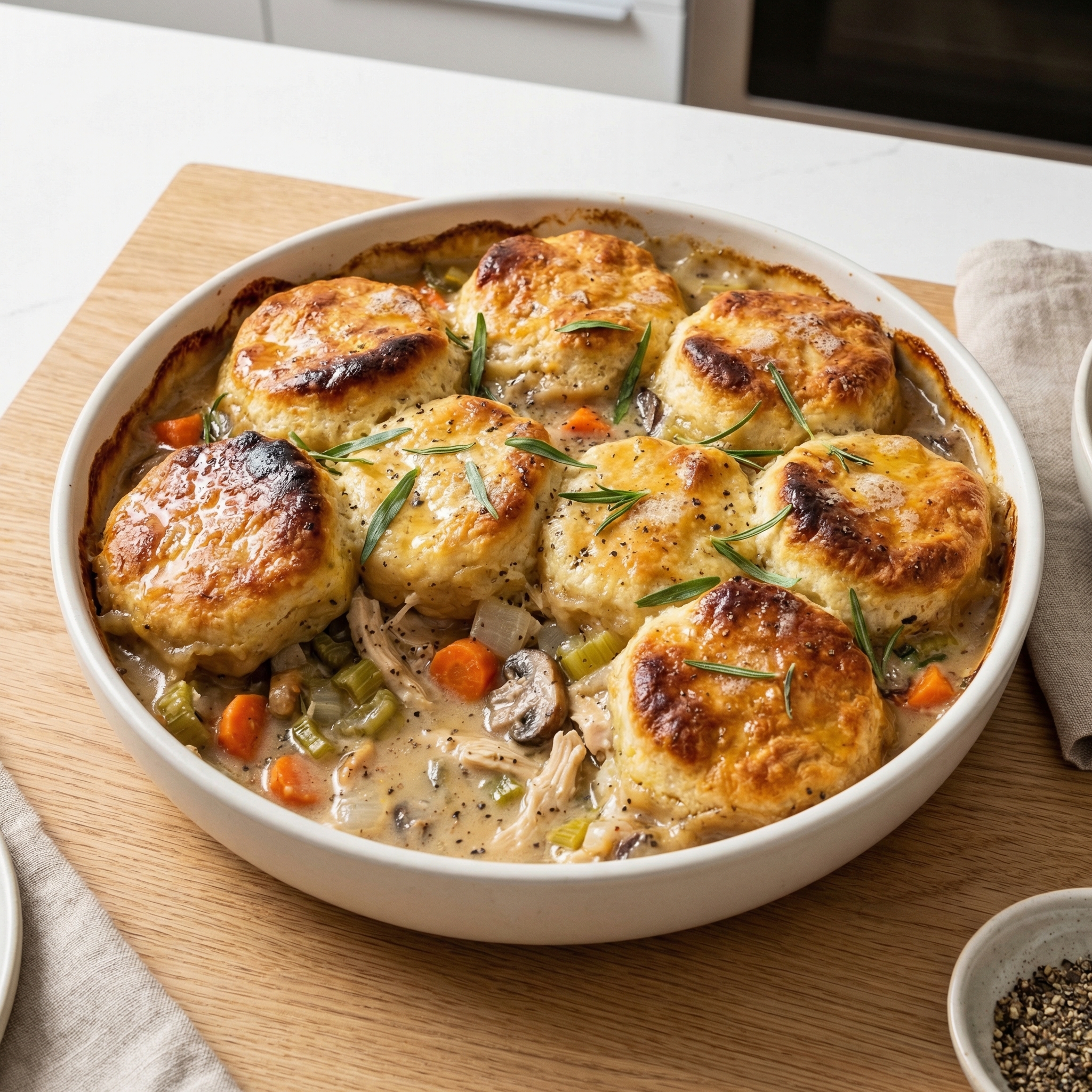 Chef John's Chicken with Skillet Biscuits