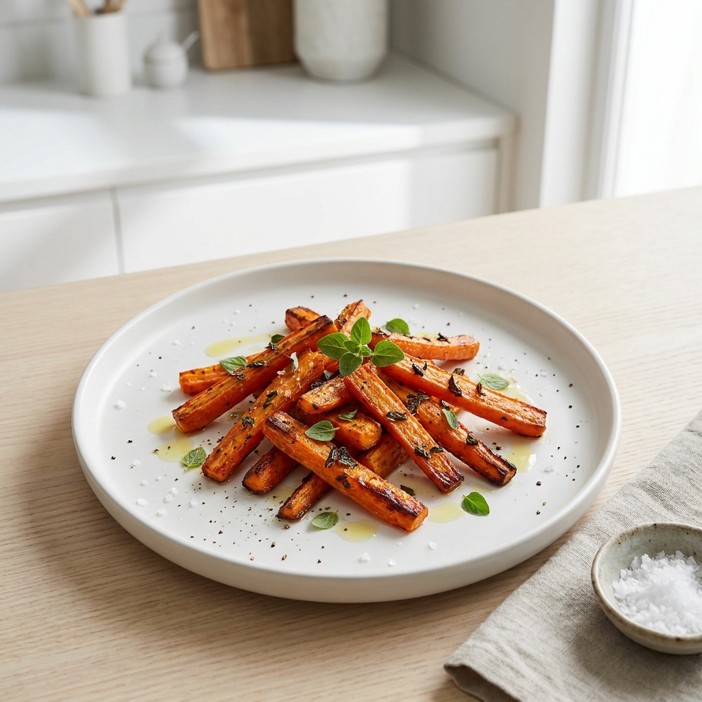 Herbed Oregano Roasted Carrots