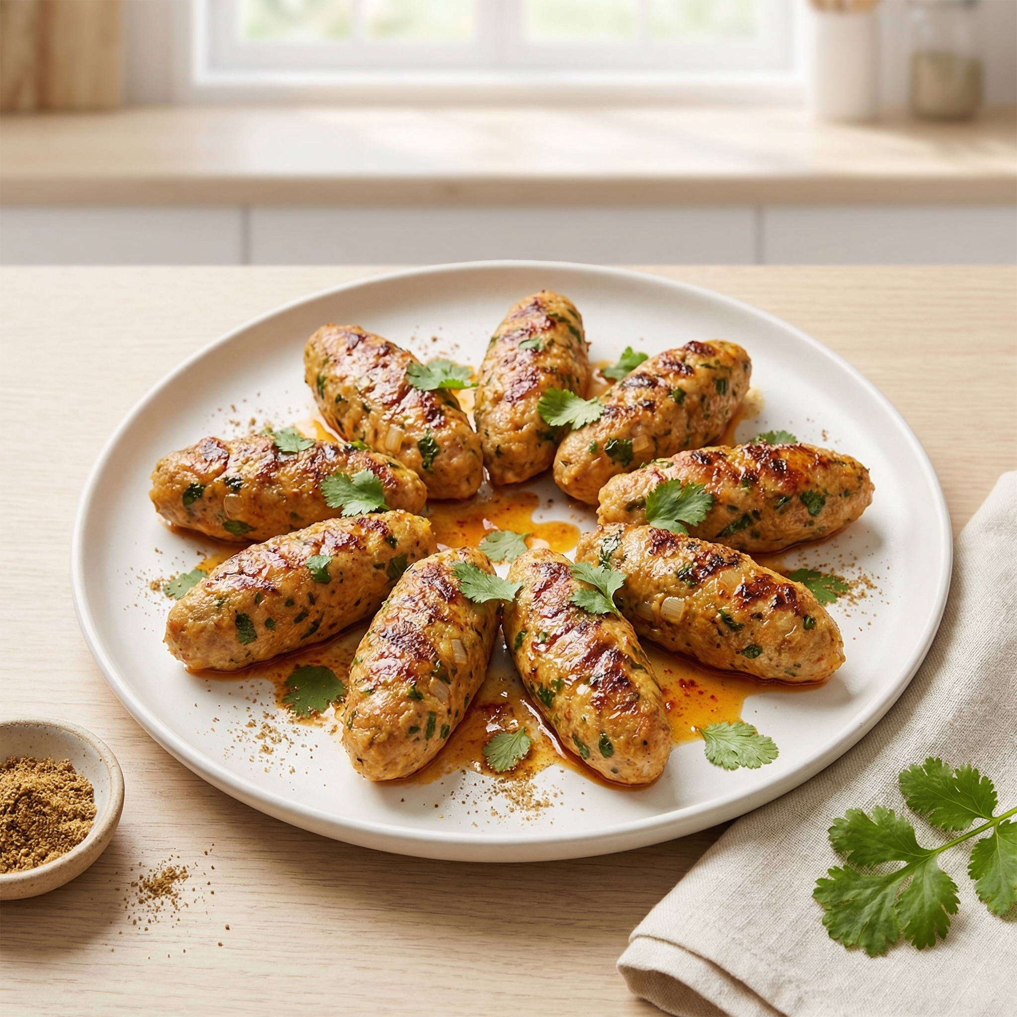 Ground Turkey Kofta Skewers