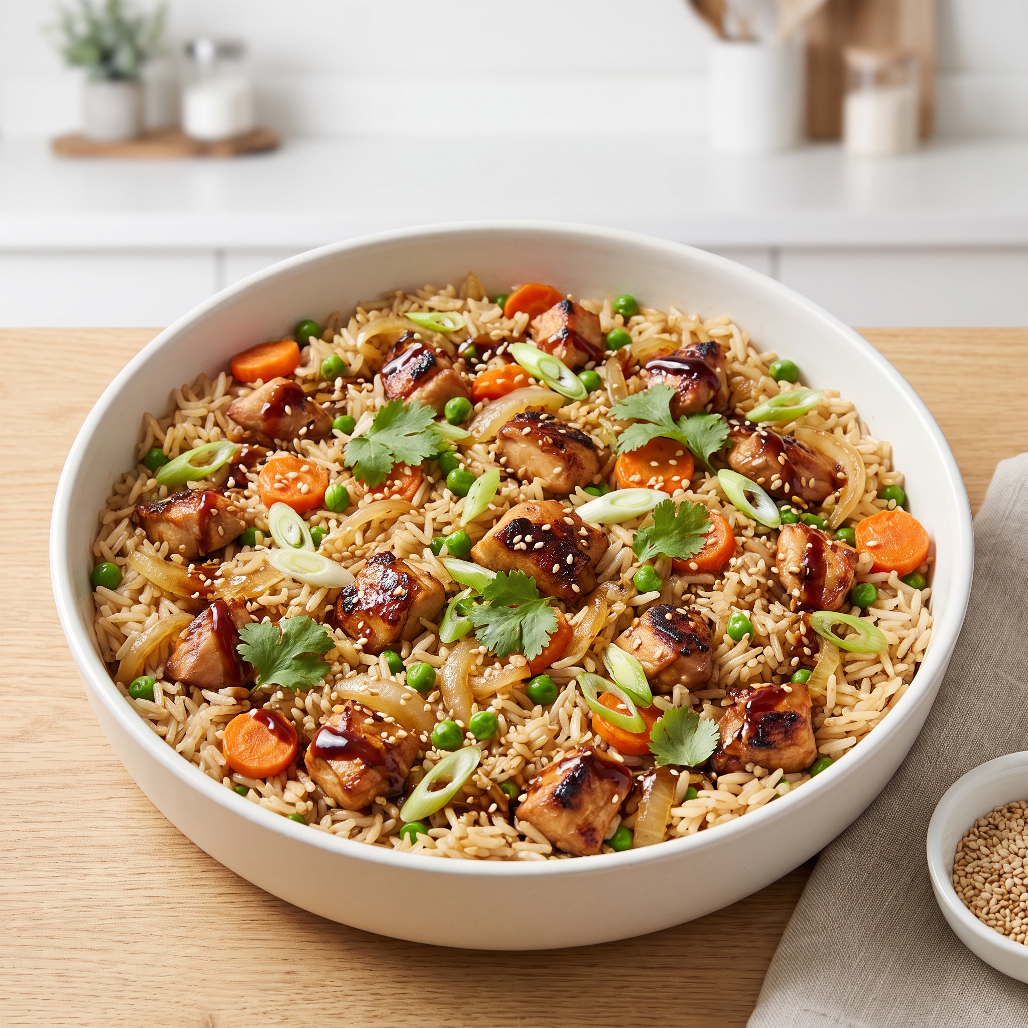 Hibachi Chicken and Rice Casserole