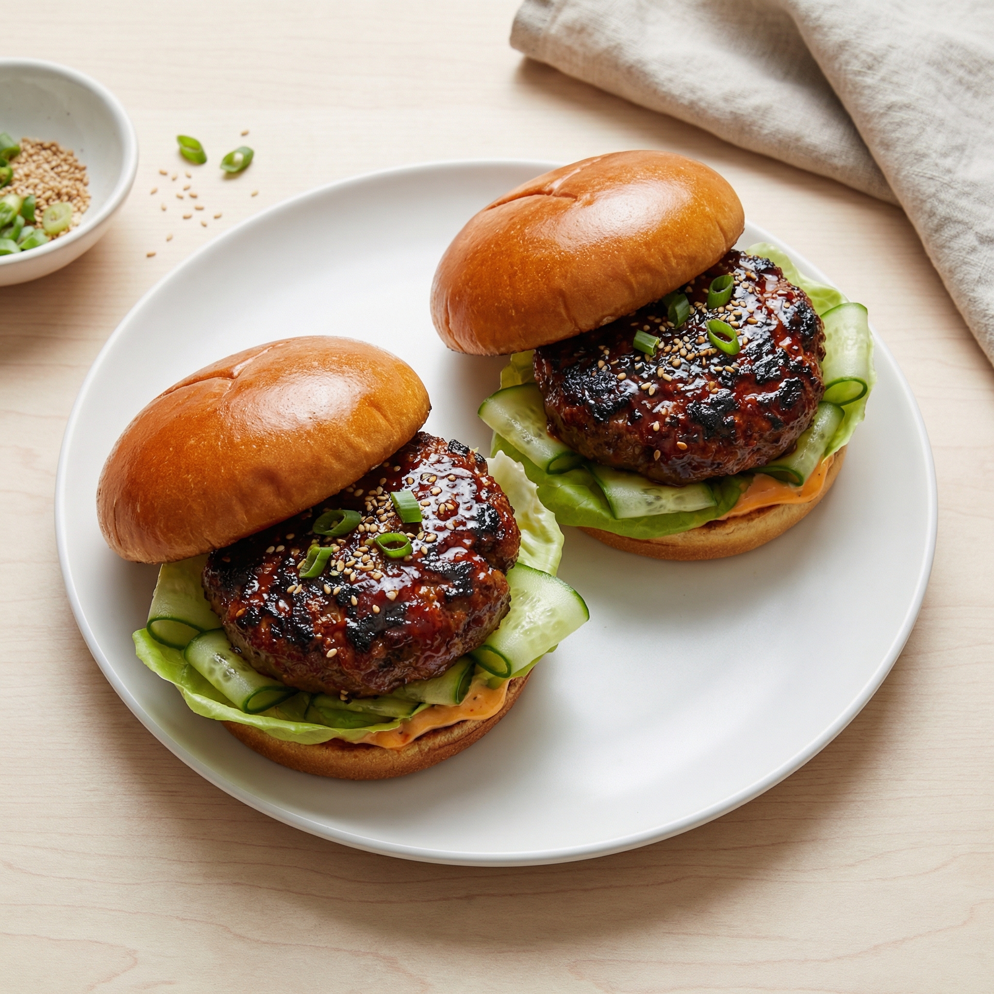 Asian Barbecue Burgers