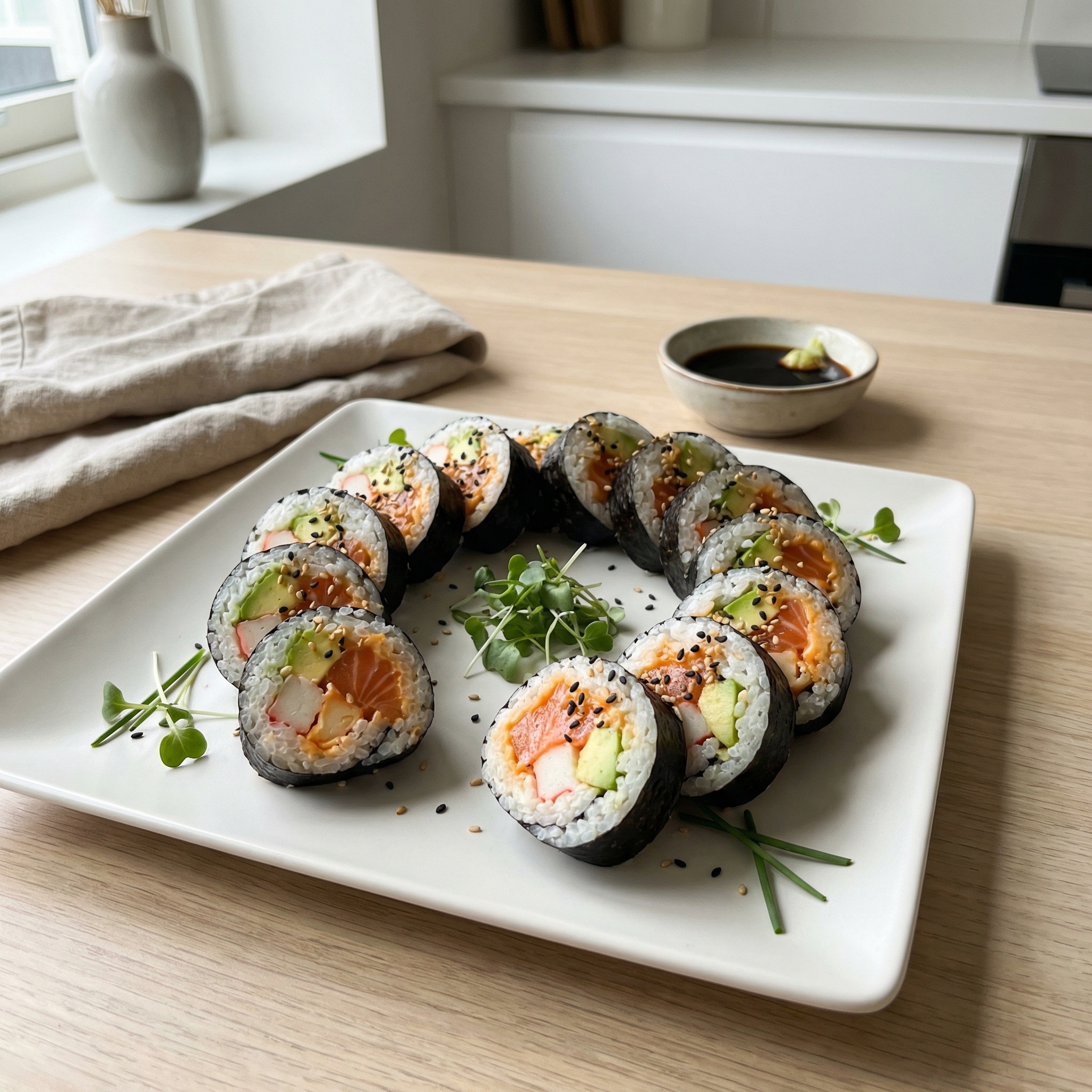 From-Scratch Sushi Roll Platter