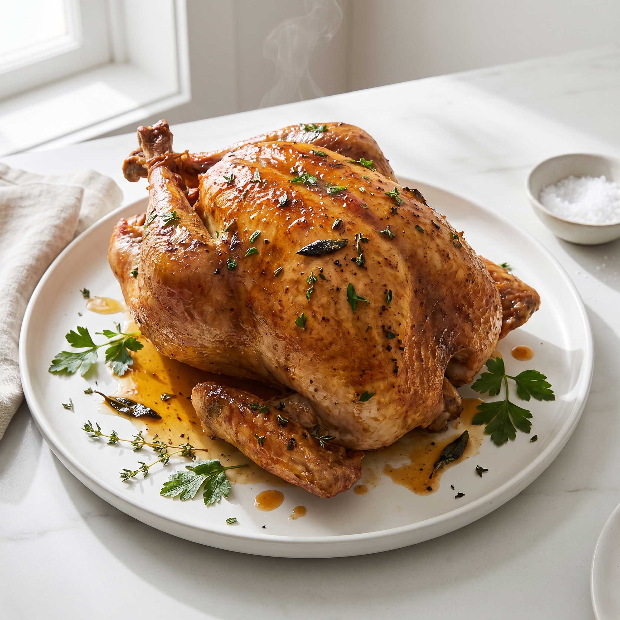 Honey-Herb Glazed Roast Turkey