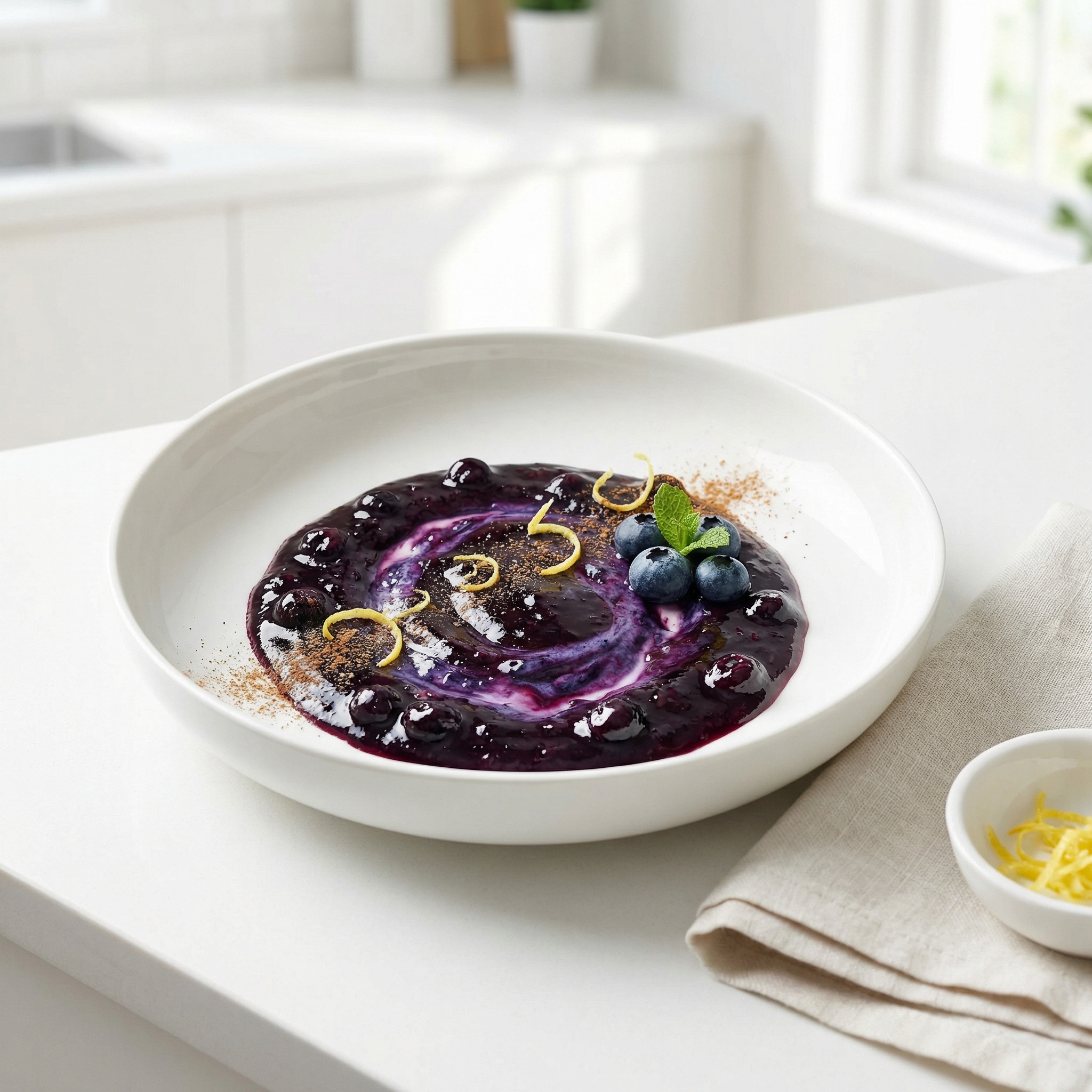 Honey-Lemon Frozen Blueberry Pie Filling